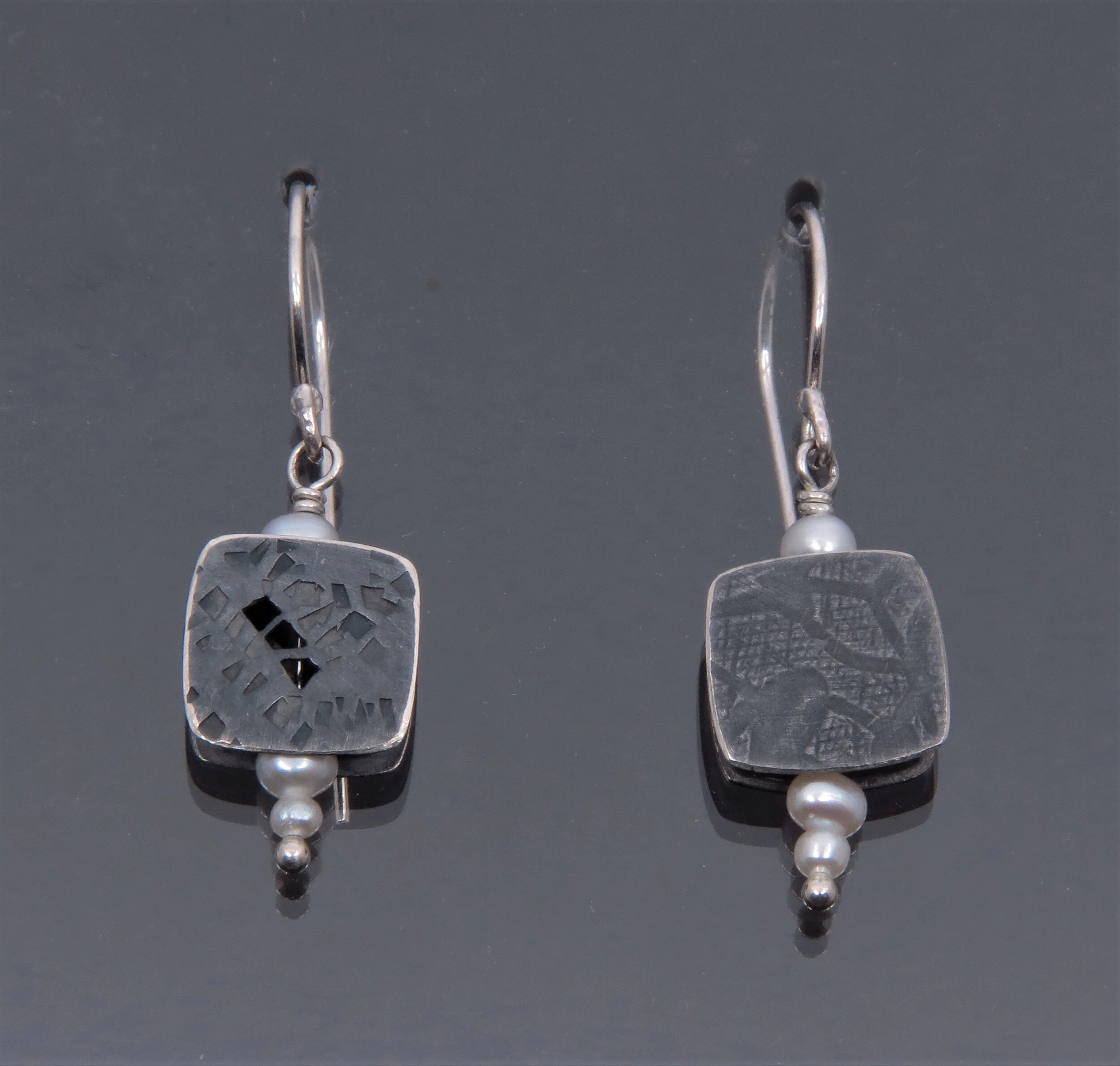 Small Square Box Earrings