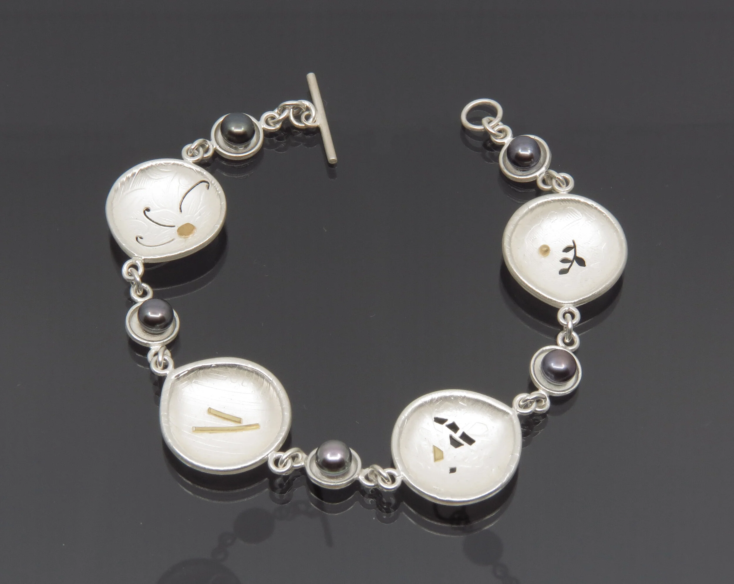 Four Element Concave Bracelet