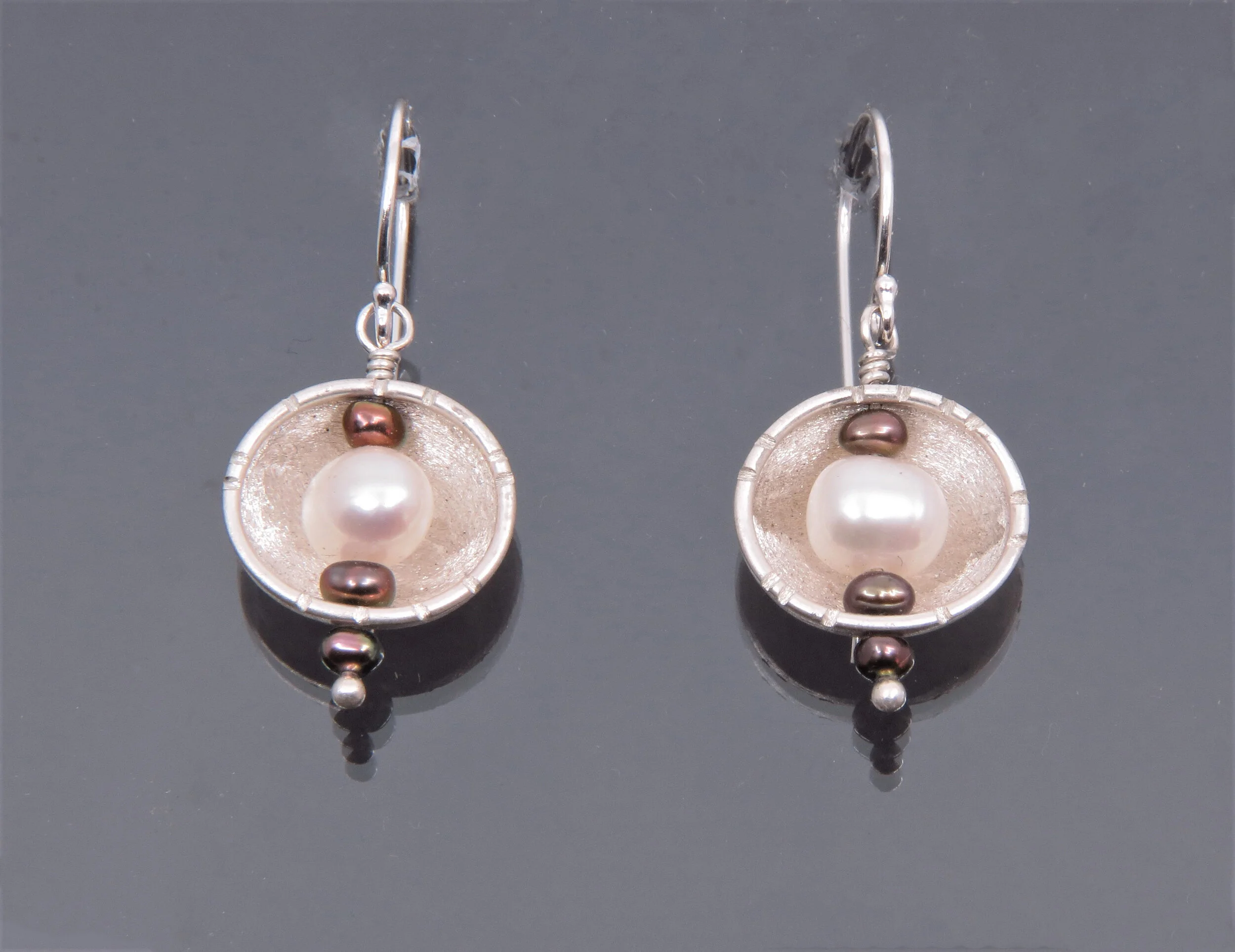 Pearl Cup Earrings