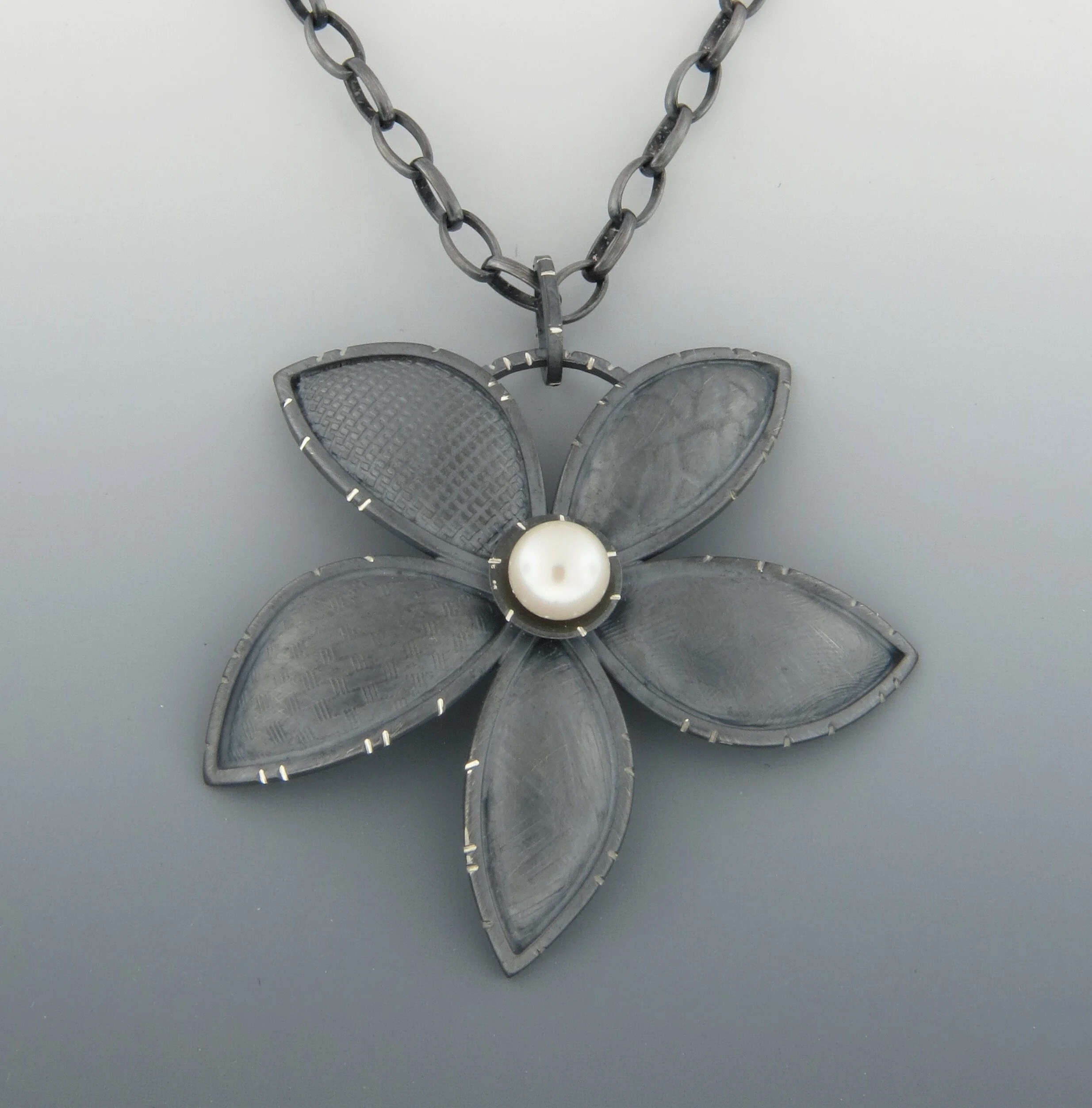 Five Petal Flower Pendant Convex