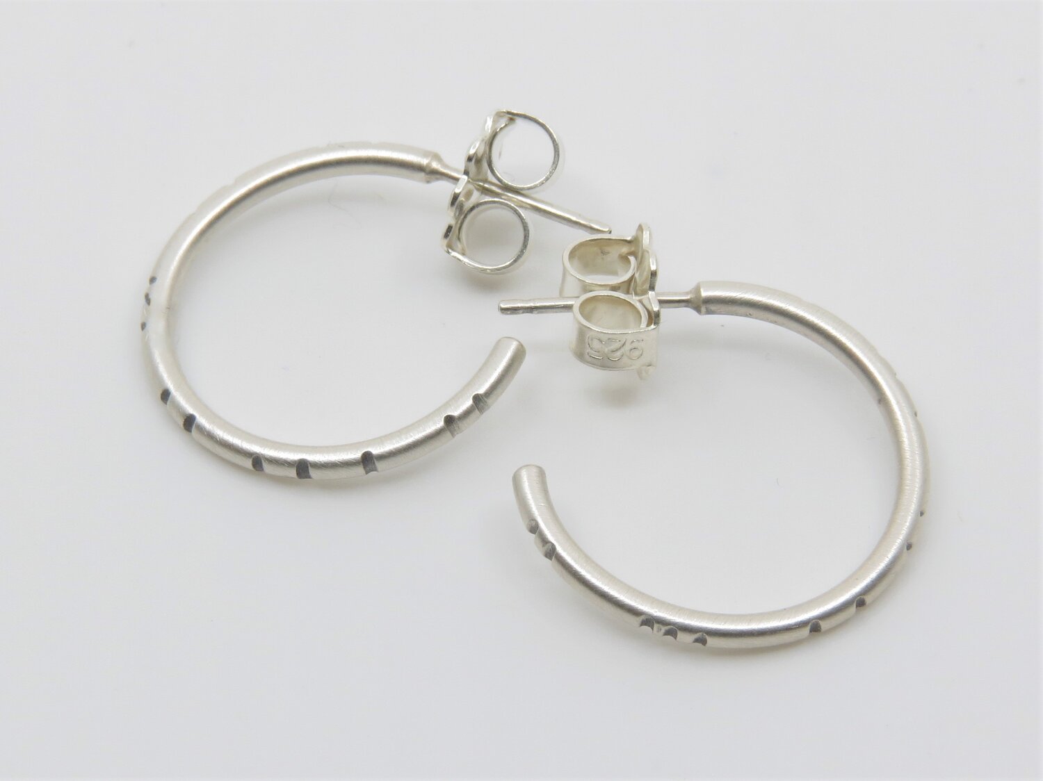 3/4 sterling Silver Hoop Earrings — Barbara Bayne