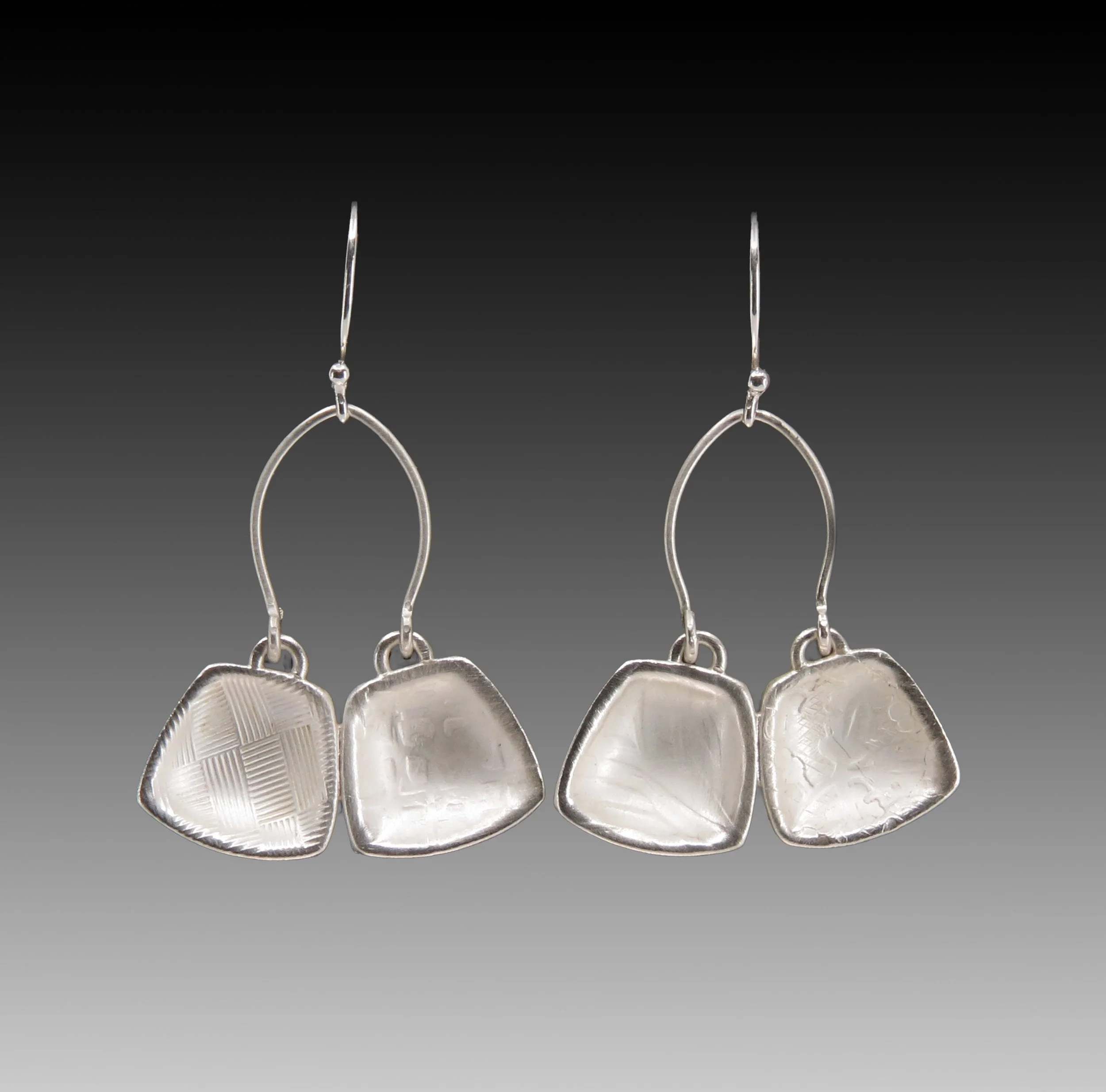 Double Dangly Square Earrings, small