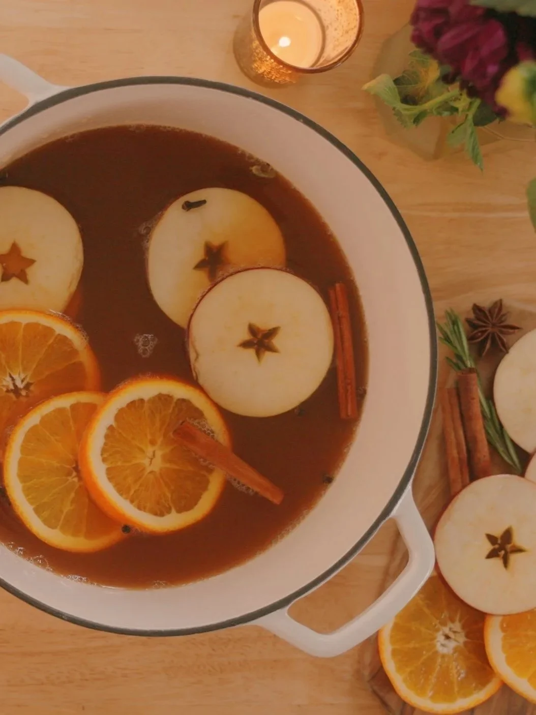 Cardamom &amp; Ginger Spiced Hot Apple Cider