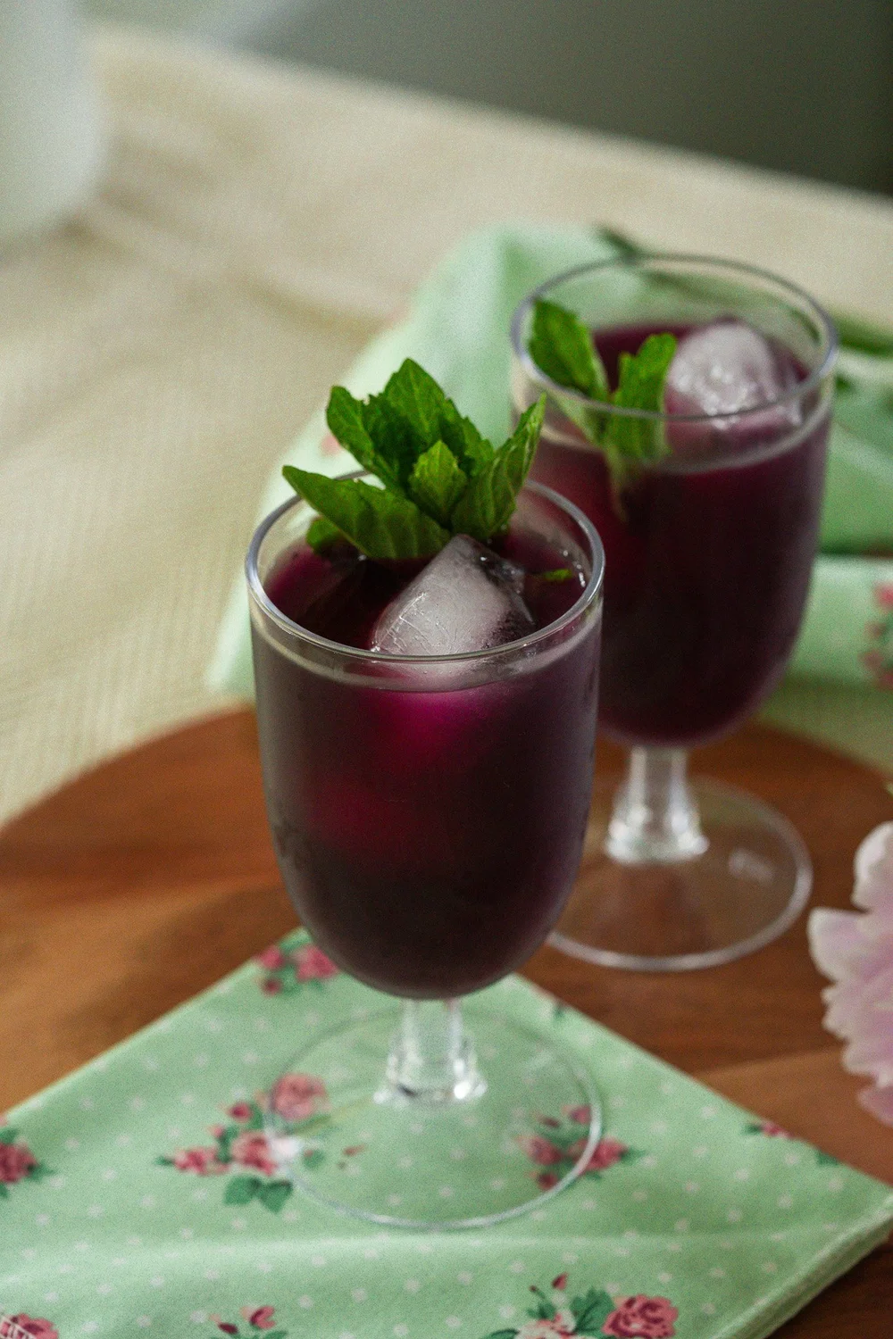 Blueberry Mint Iced Herbal Tea — My Moonstone Kitchen