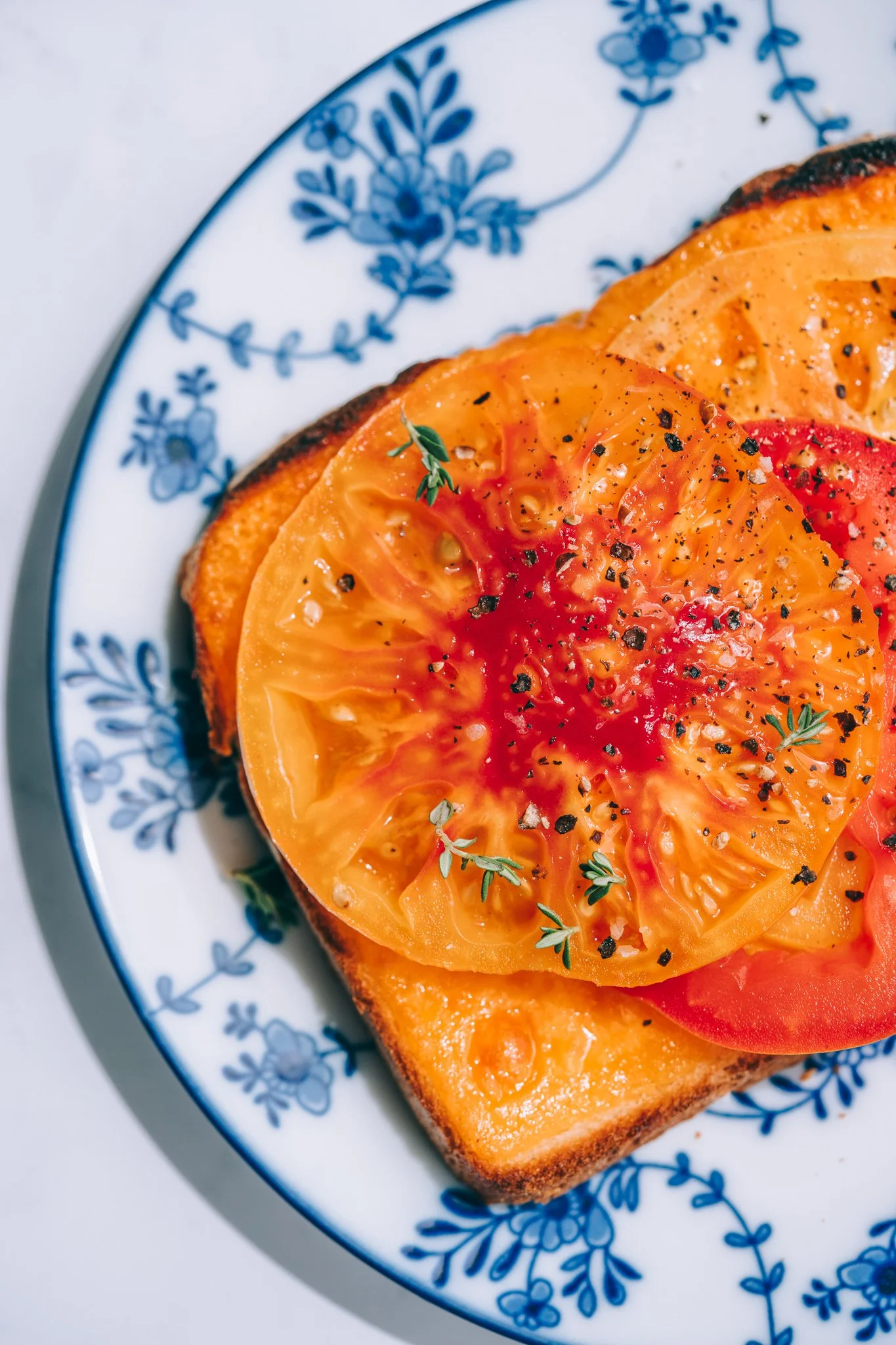 Heirloom Tomato Toast — My Moonstone Kitchen