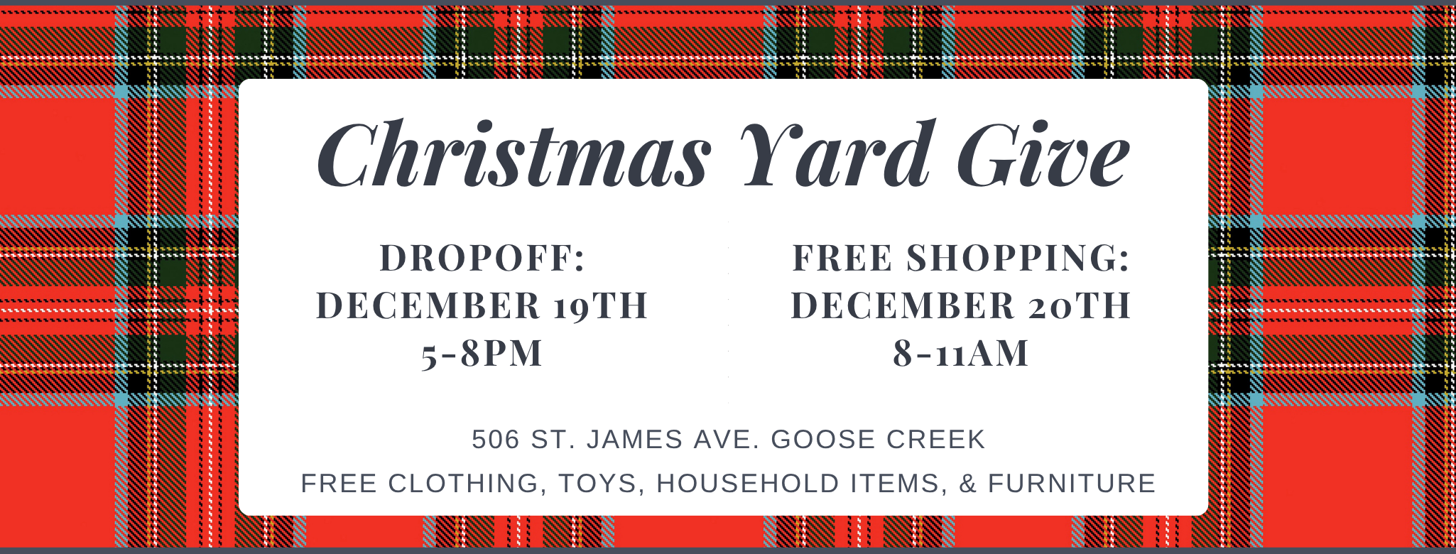 Christmas Yard Give