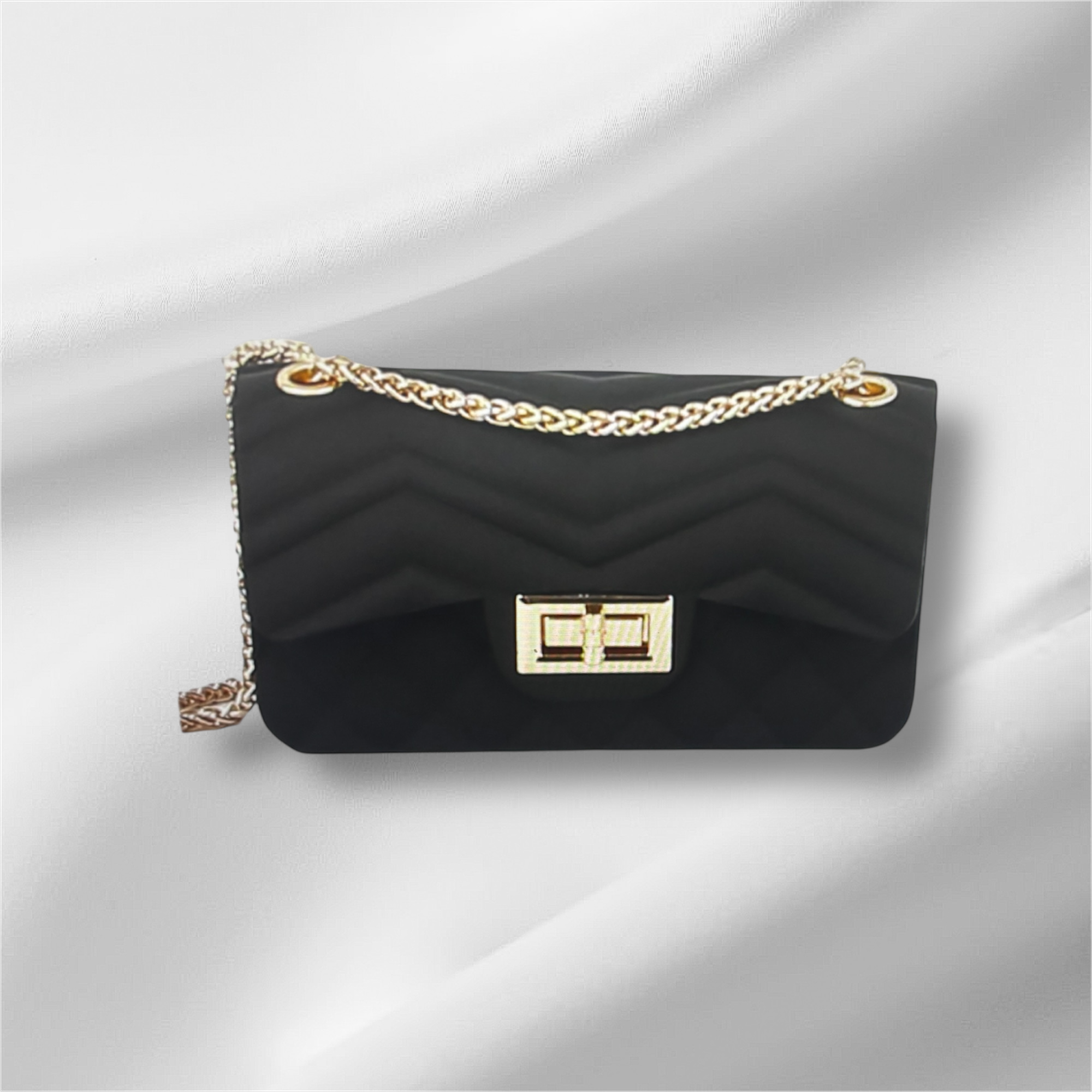 Chevron Jelly Shoulder Bag