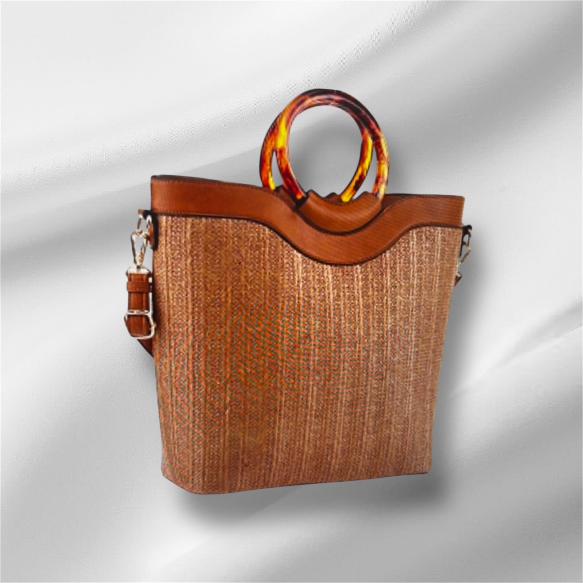 Bamboo Straw Satchel
