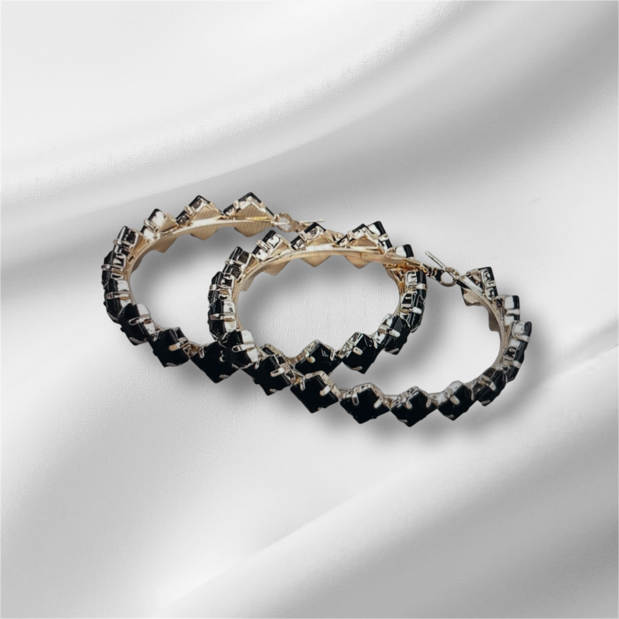 Black Diamond Hoops