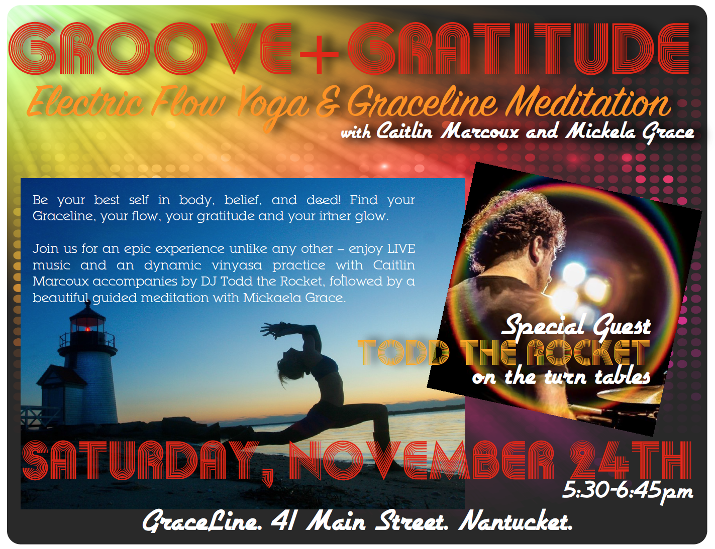 Groove + Gratitude: Electric Flow Yoga with DJ Todd the Rocket