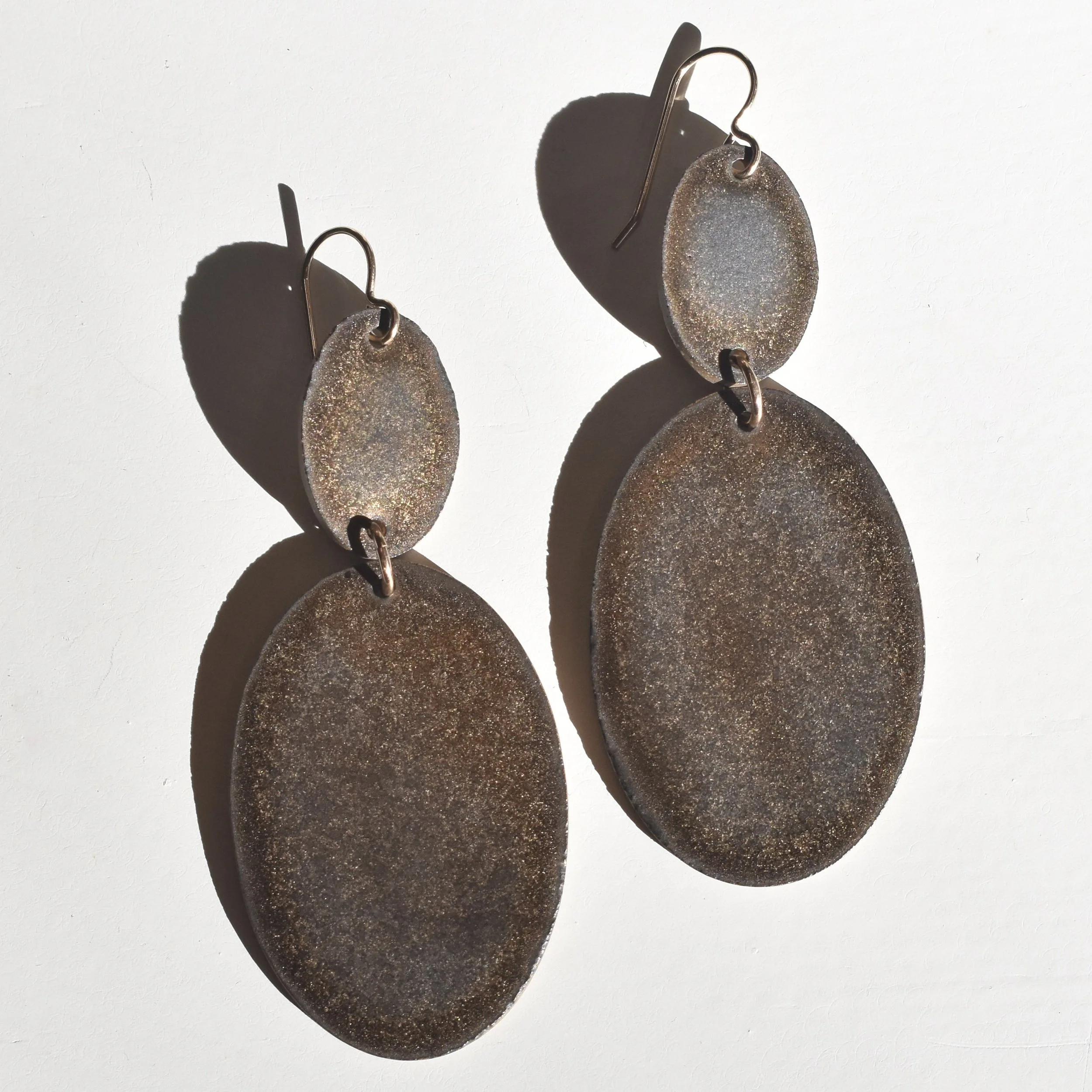 Mirror Earring in Golden Hour