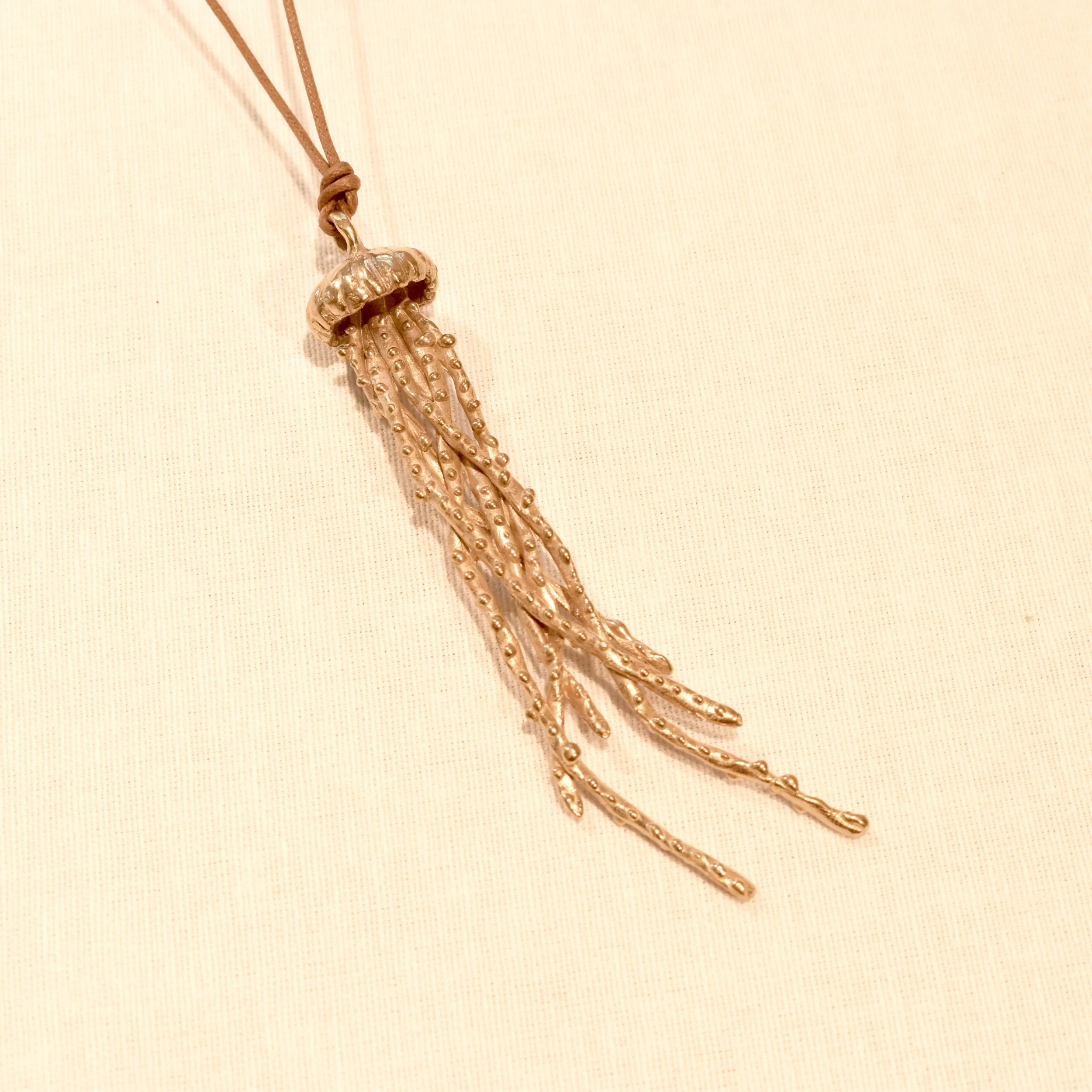 Bronze Jellyfish Pendant