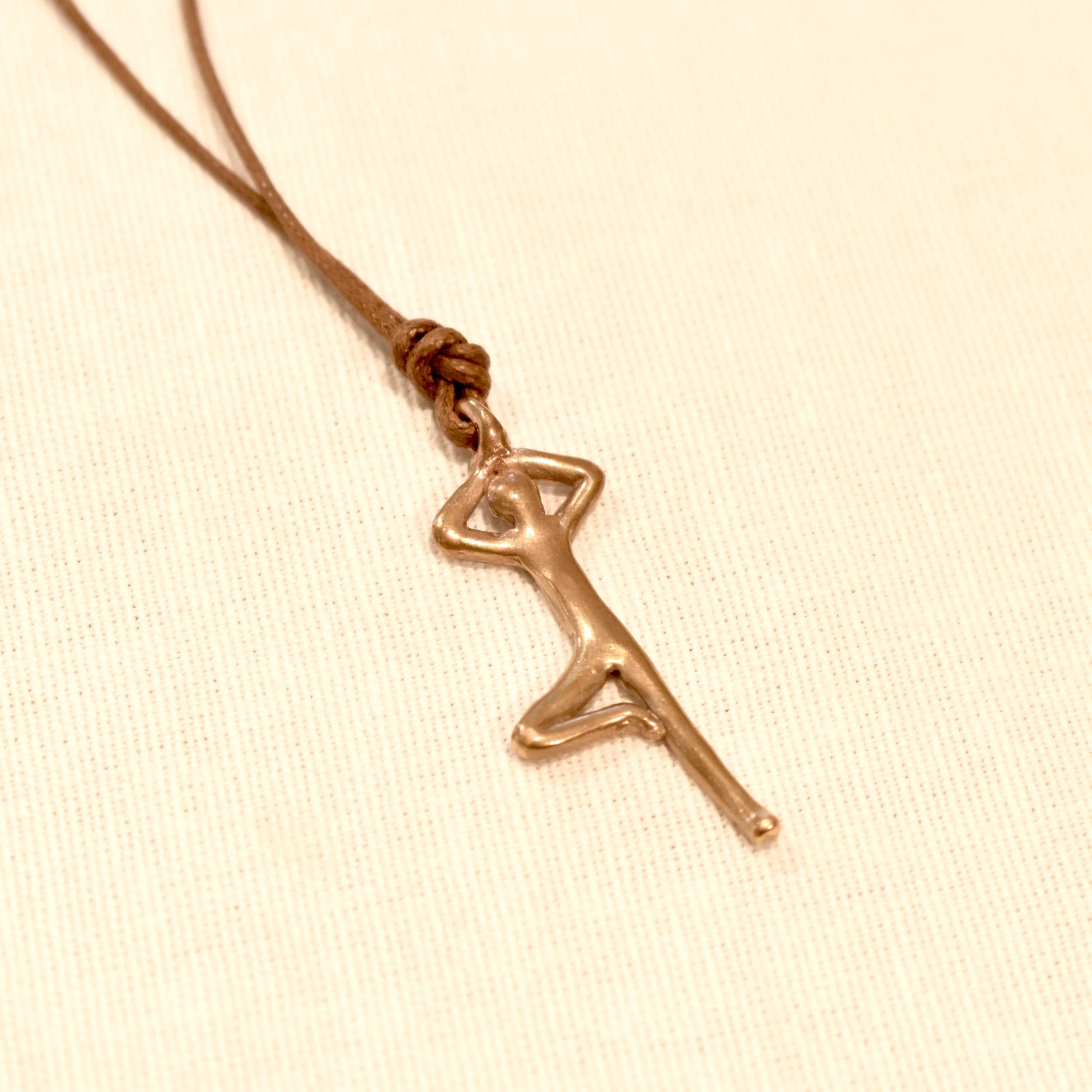 Bronze Tree Pose Pendant