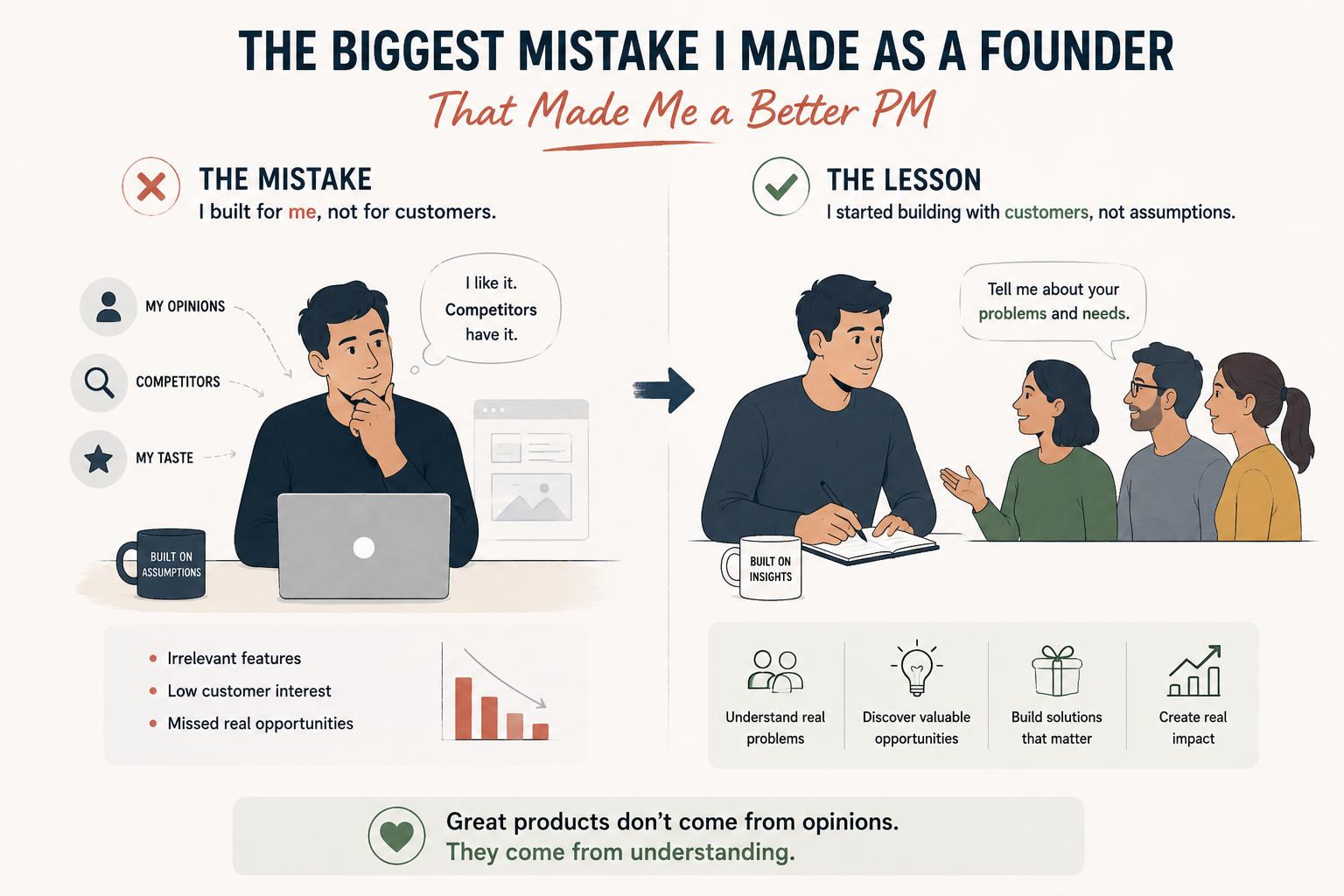 The Biggest Mistake I Made as a Founder That Made Me a Better PM