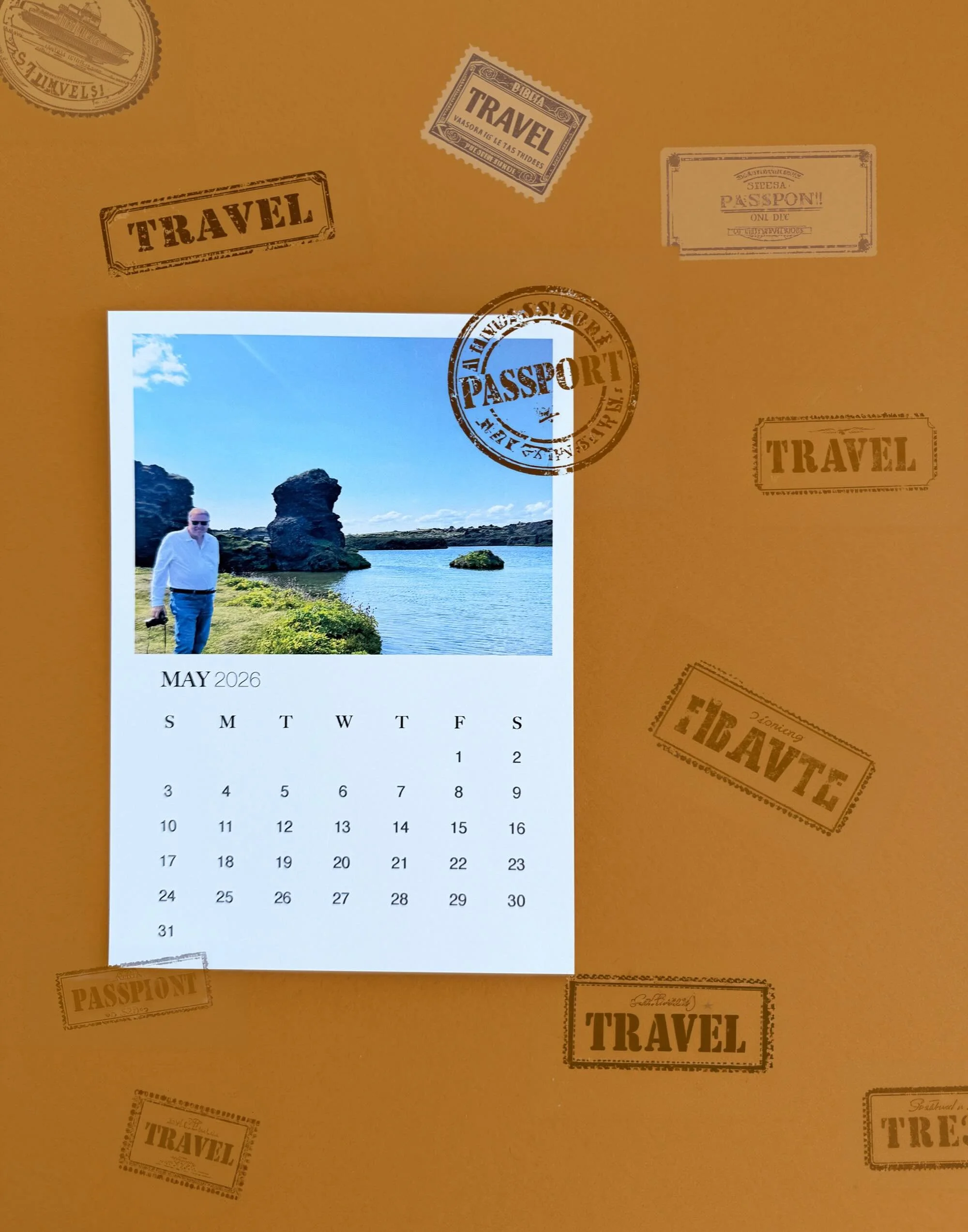 Surround yourself with storied pictures that feel well-traveled, our photo calendar helps you do just that .