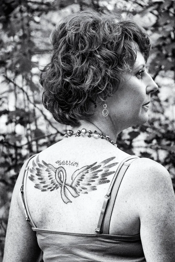 Trina Klier-Murri’s tattoo exemplifies the beauty and strength of those who battle breast cancer. CHAD ESTES — Special to the Idaho Statesman