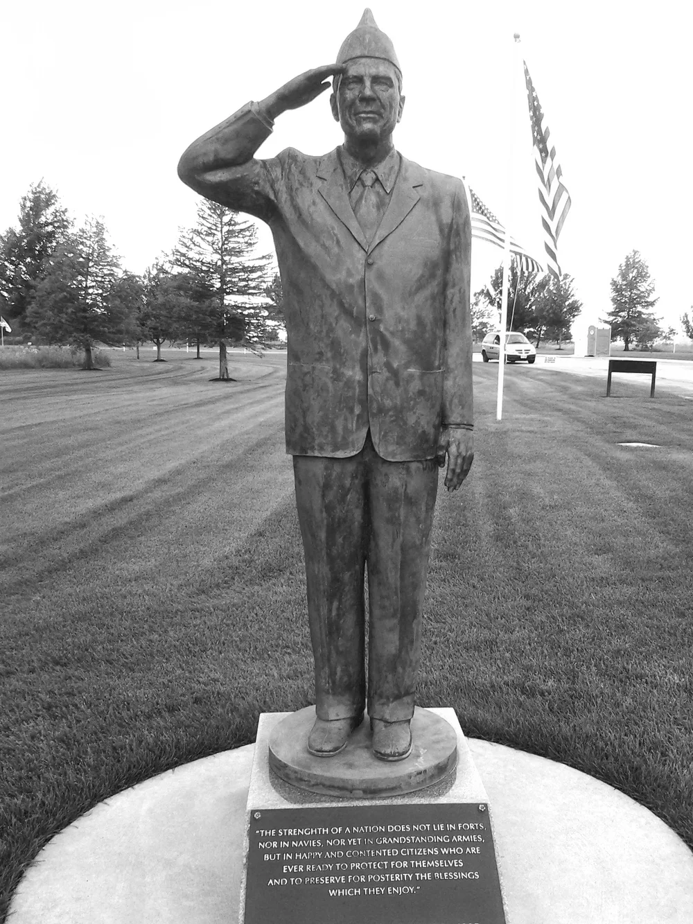 Historic memorial statue in Rittman Ohio