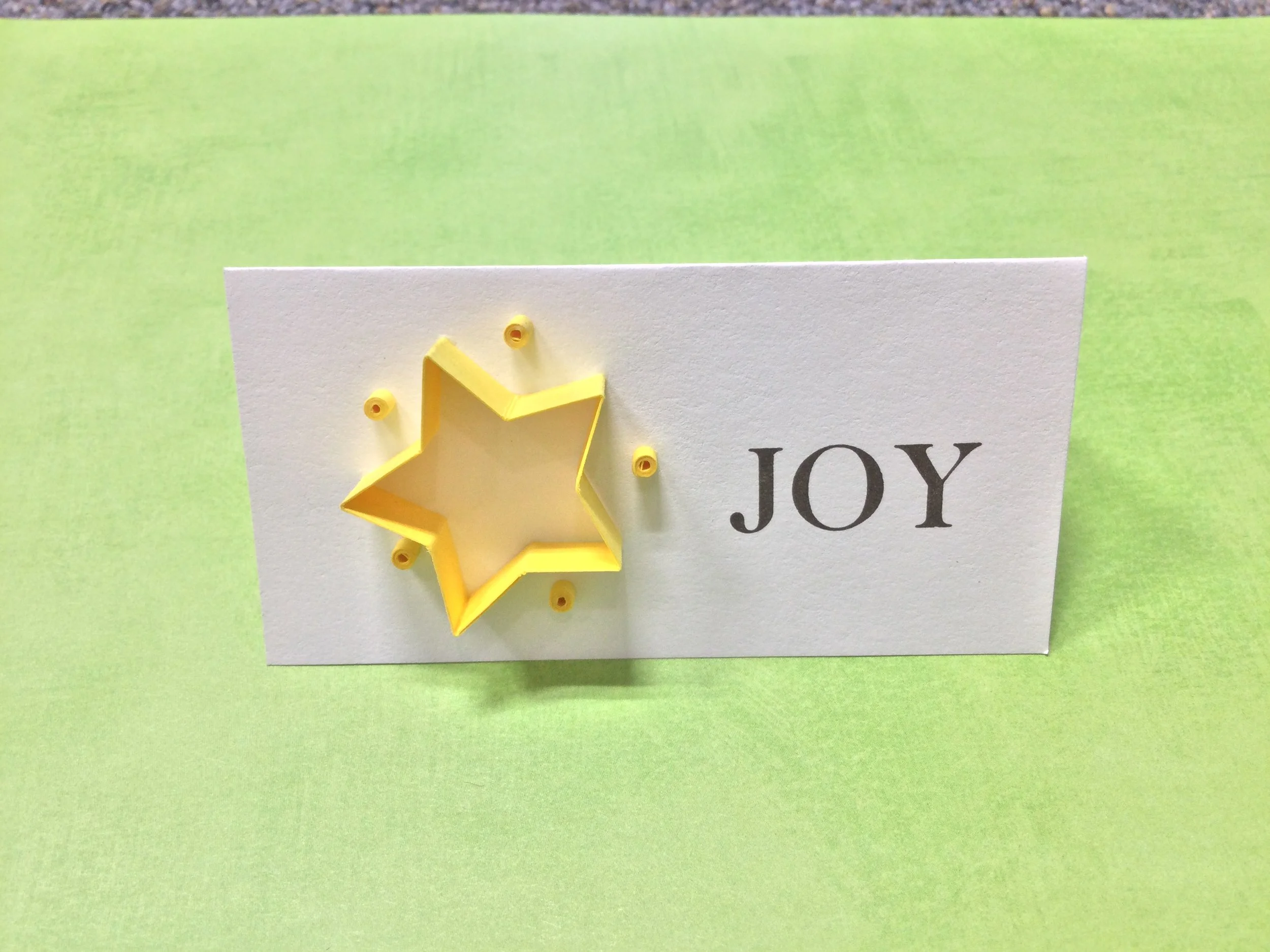 Gift enclosure tag Joy - $7.50