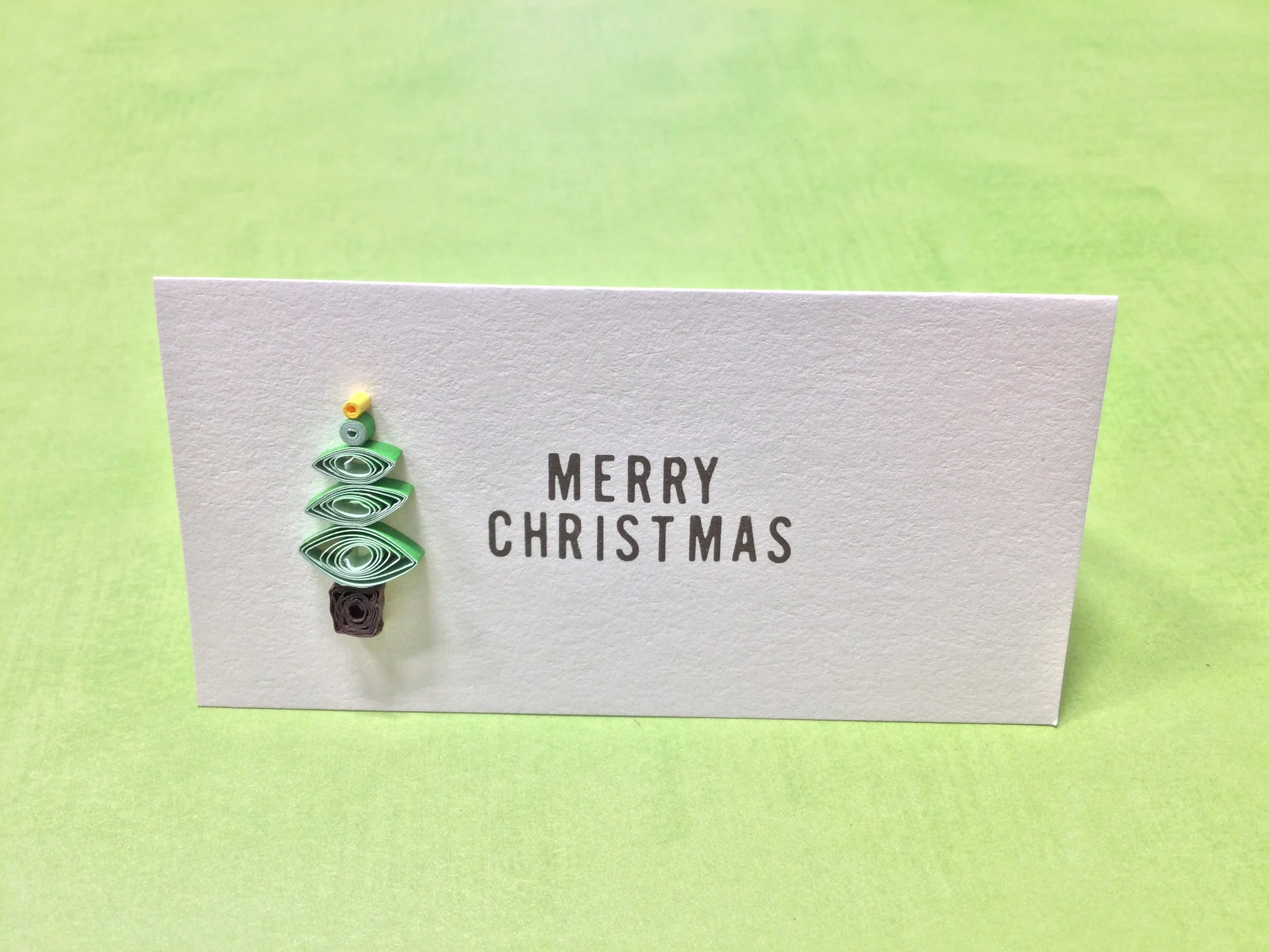 Gift enclosure tag - Christmas tree - $7.50
