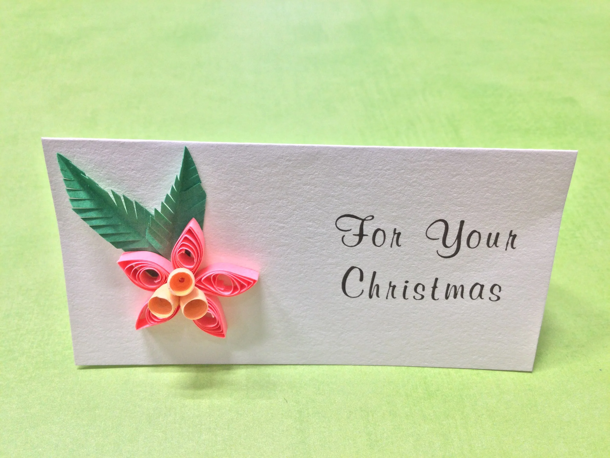 Gift enclosure tag Tropical flower - $7.50