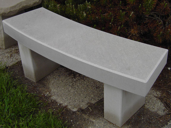 Indiana Limestone Radius Bench
