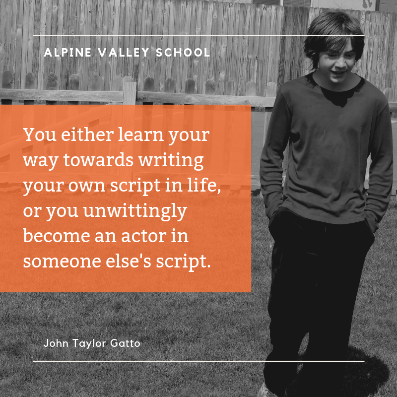 You either learn your way towards writing your own script in life, or you unwittingly become an actor in someone else's script..png