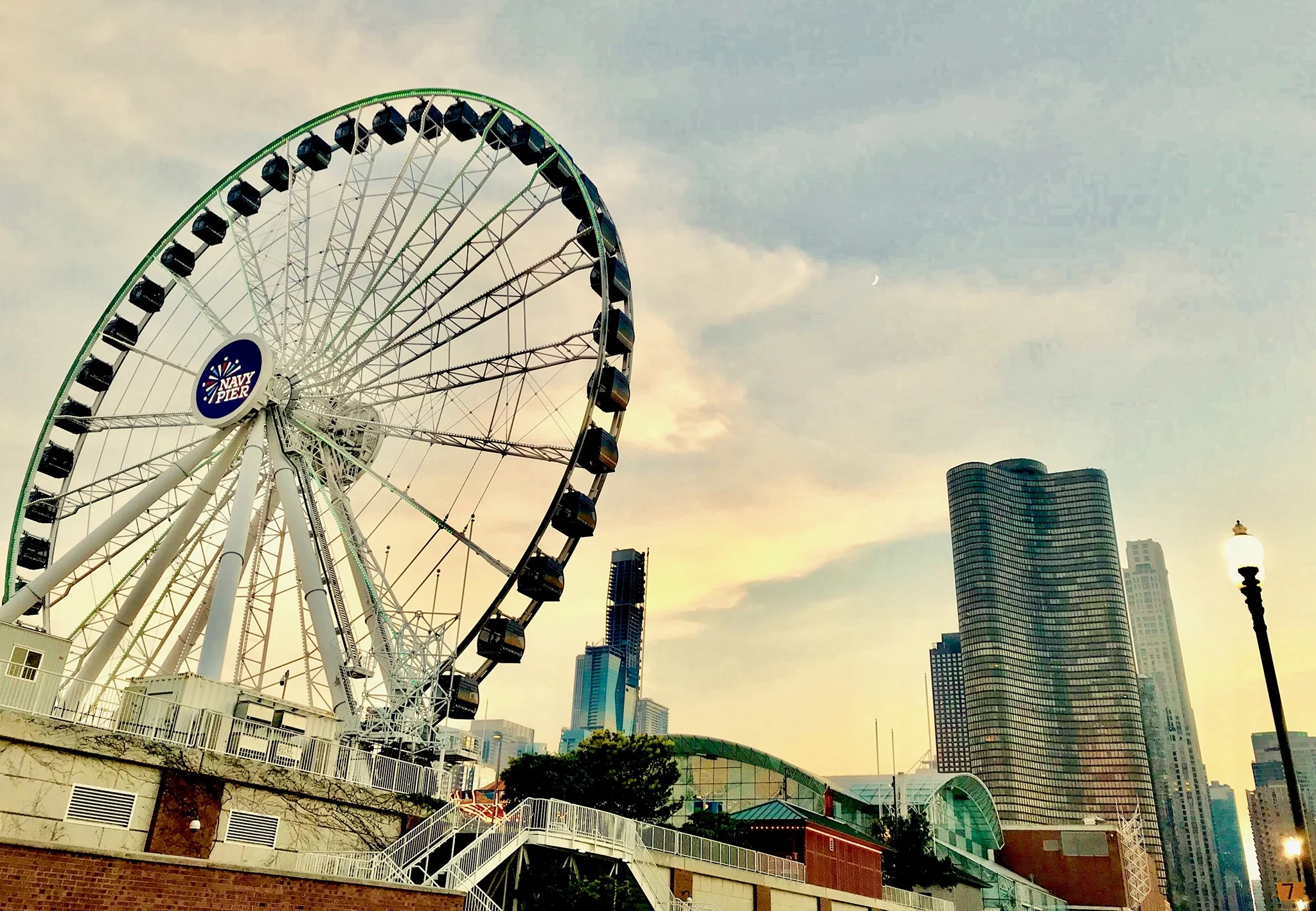 Navy Pier with Chicago in the background. Photo by Andrew Carroll