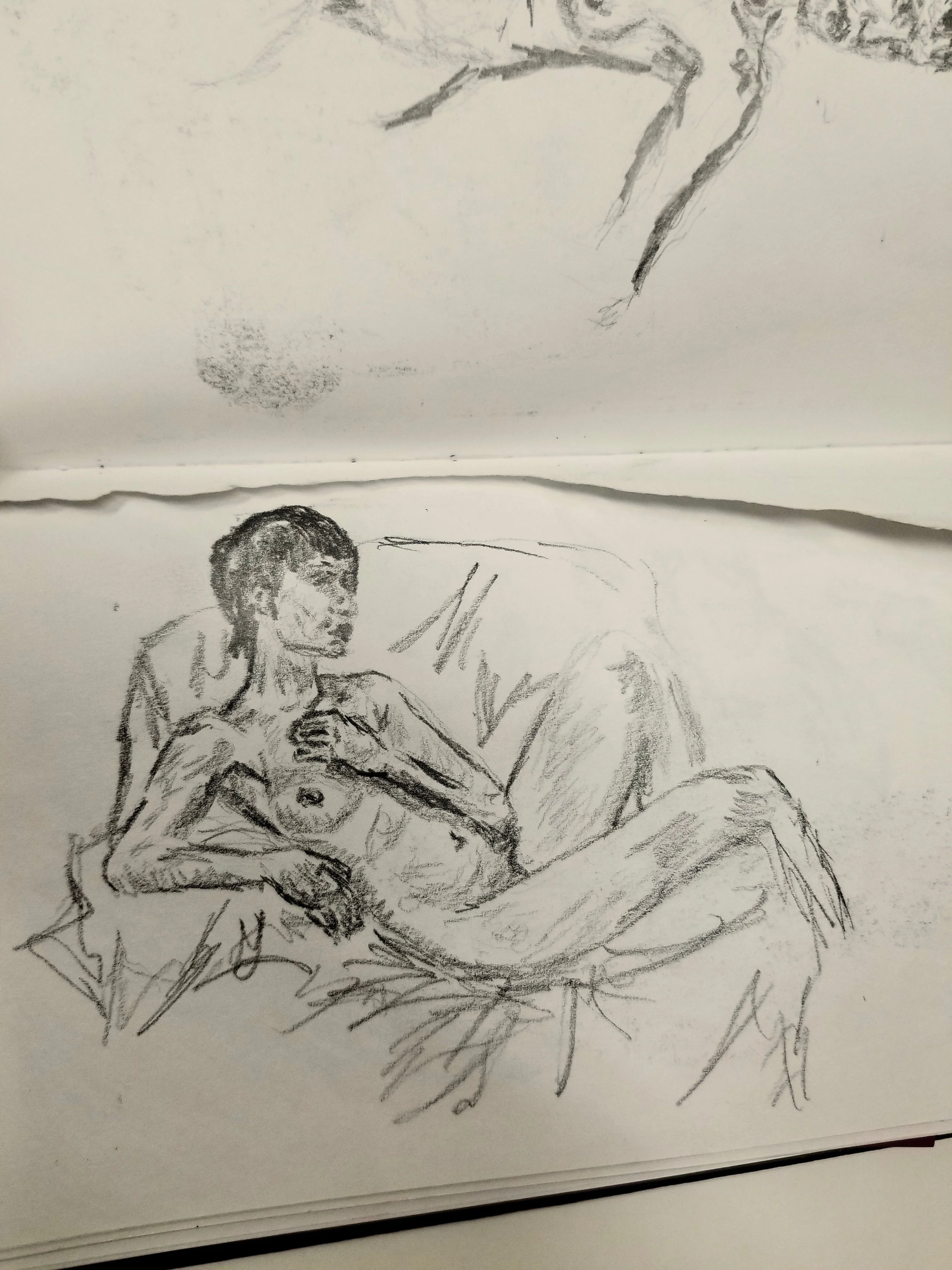 reclining figure study