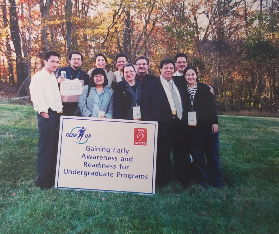 The NCCEP staff at the first NCCEP/GEAR UP conference in 2001.