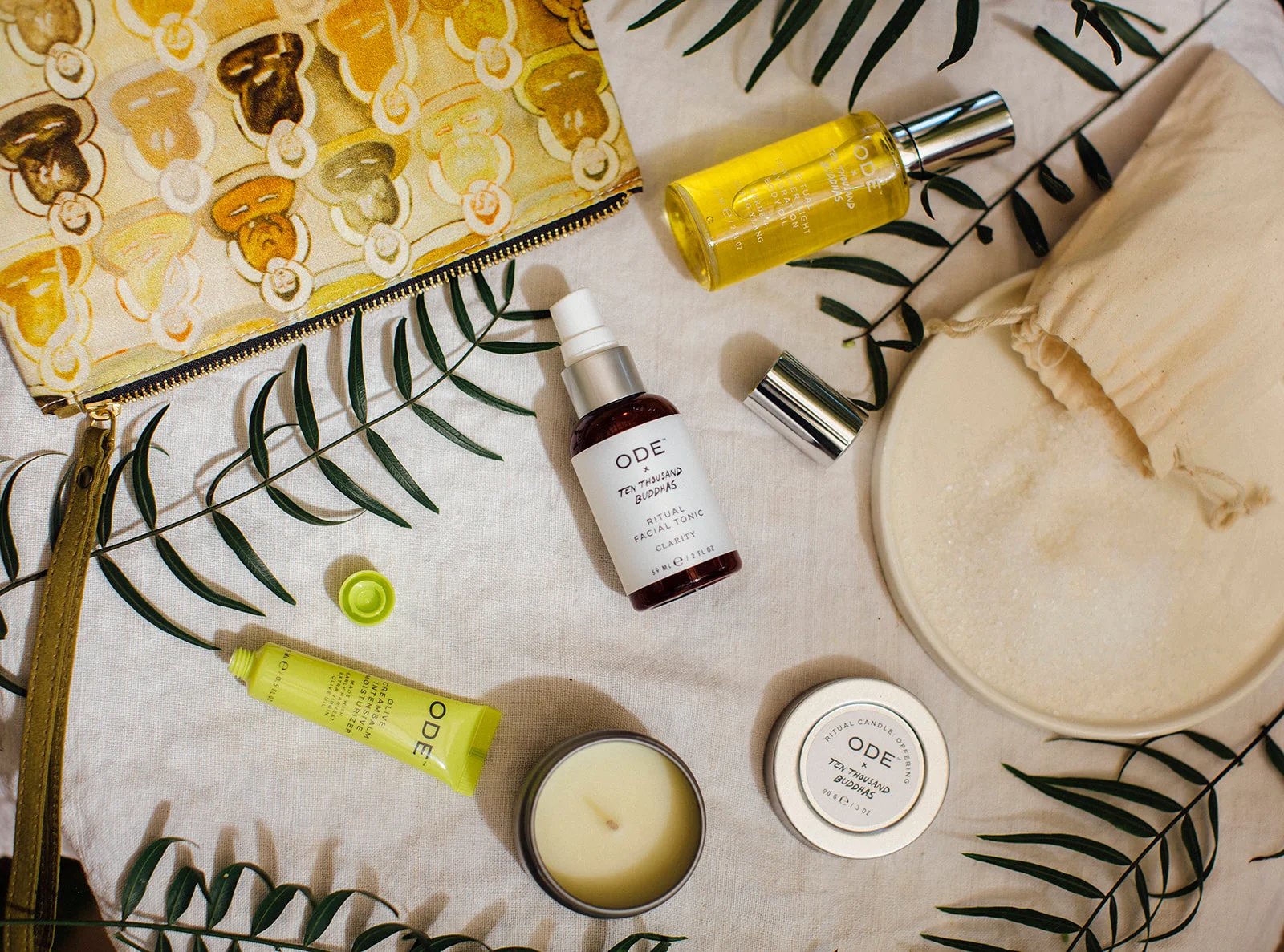 ode natural beauty, ode, mcevoy ranch, ritual kit, 10000 buddhas, graphic design, creative agency, sonoma, california, marketing, web design, nashville, tennessee, olive oil, beauty products, natural beauty, clean beauty, ritual facial tonic, olive oil creambalm, ten thousand buddhas, digital marketing, copywriting, MMK Creative, creative services