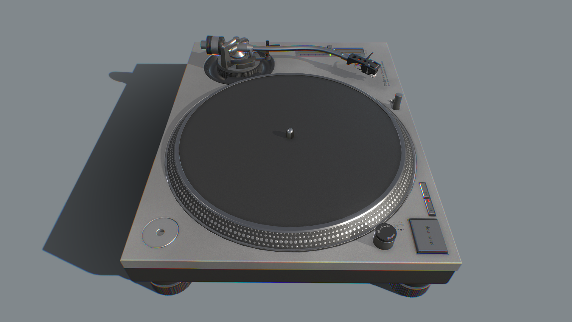 TECHNICS sl1200mk3d ② Technics SL-1200 MK3D Turntable Direct Drive Black with Dust