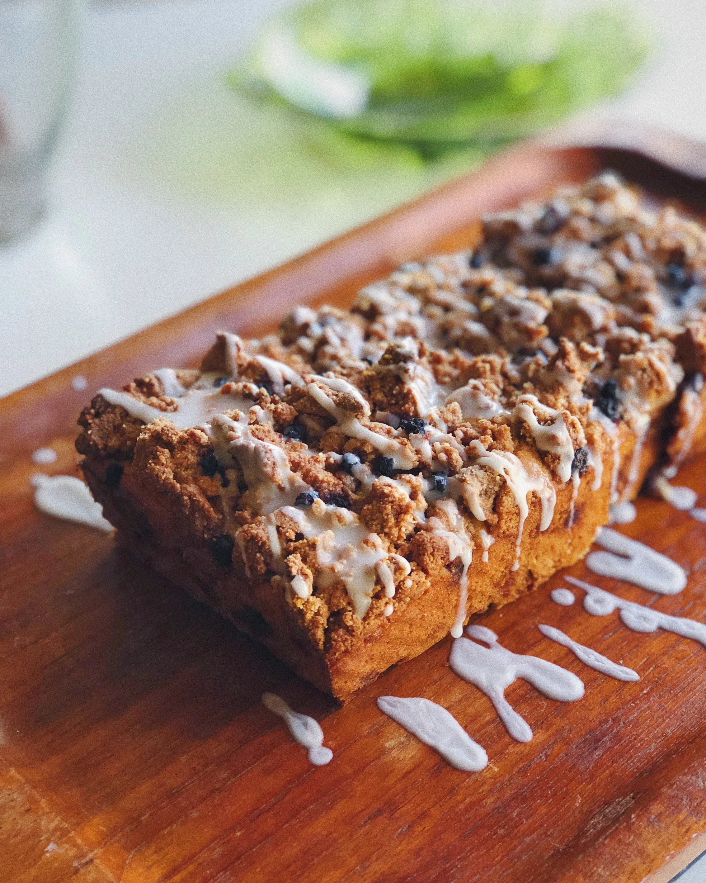 Blueberry Almond Coffee Cake (Gluten Free + Paleo)