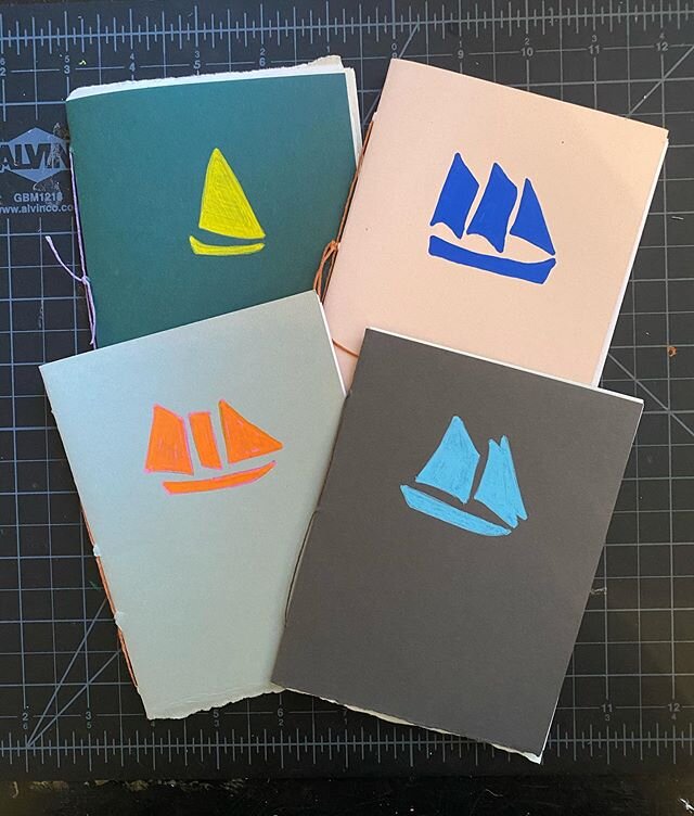 #pamphletstitch #ships #bookmaking #stencil