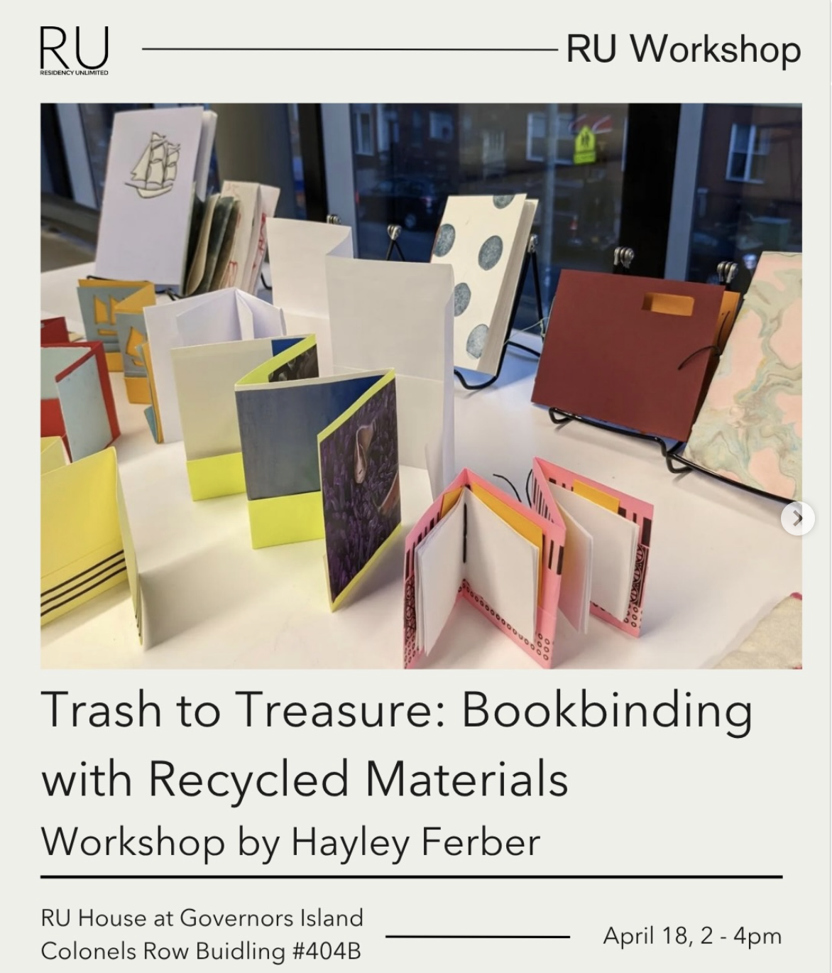 RU Workshop: Trash to Treasure—Bookbinding with Recycled Materials