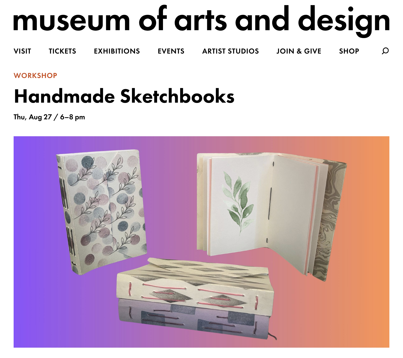 Handmade Sketchbooks