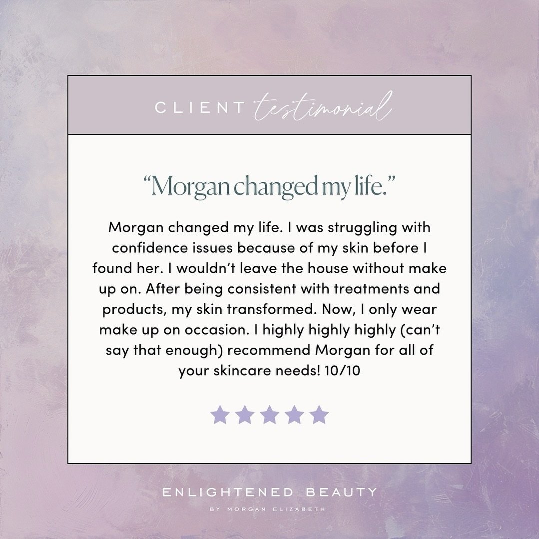 Real people, real results. 💟 Our approach to skincare is all about real change, inside and out. Discover the power of consistency with us!

⭐️⭐️⭐️⭐️⭐️