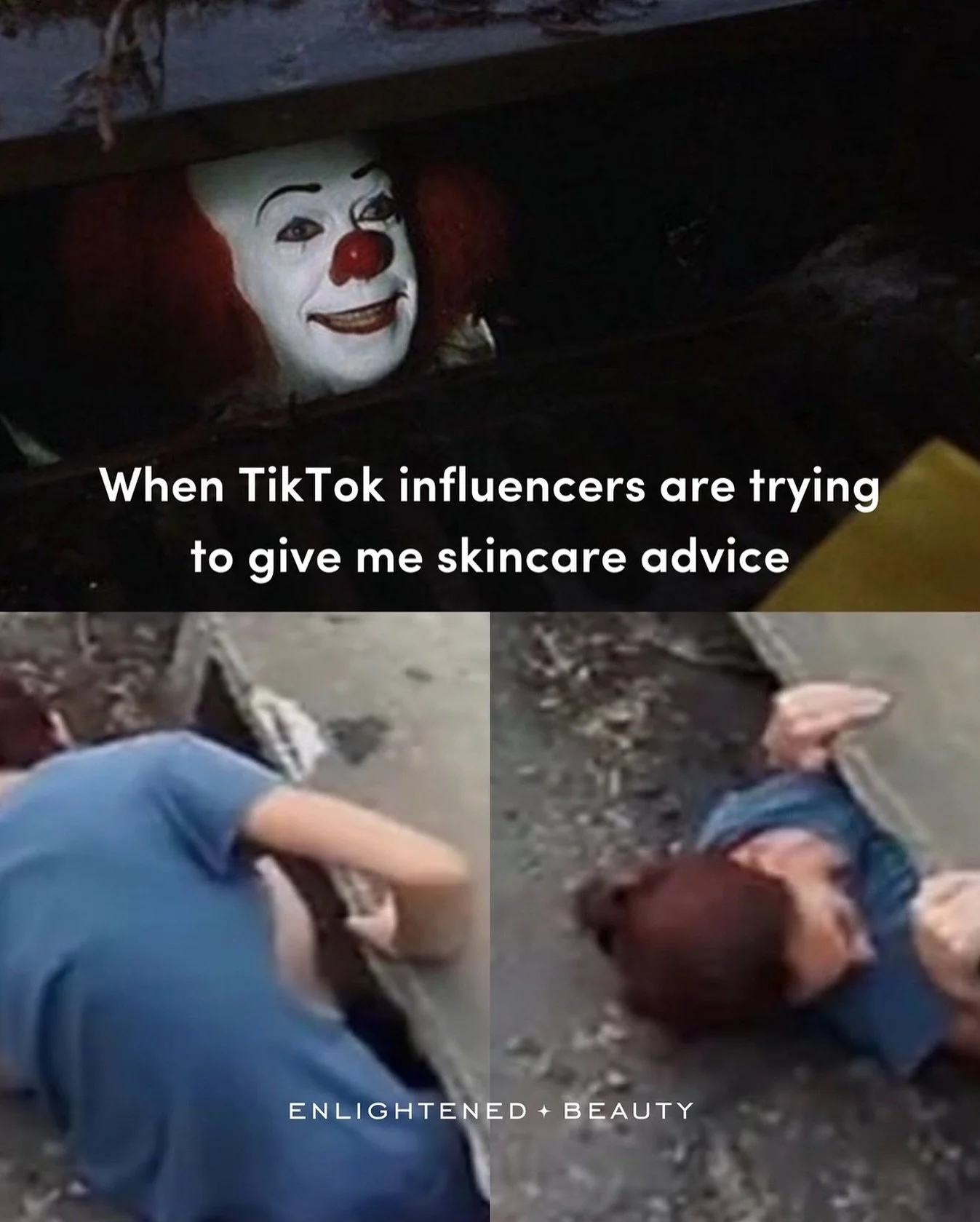 If you take tiktok skincare advice you basically die 😆🤡 

DONT DO IT