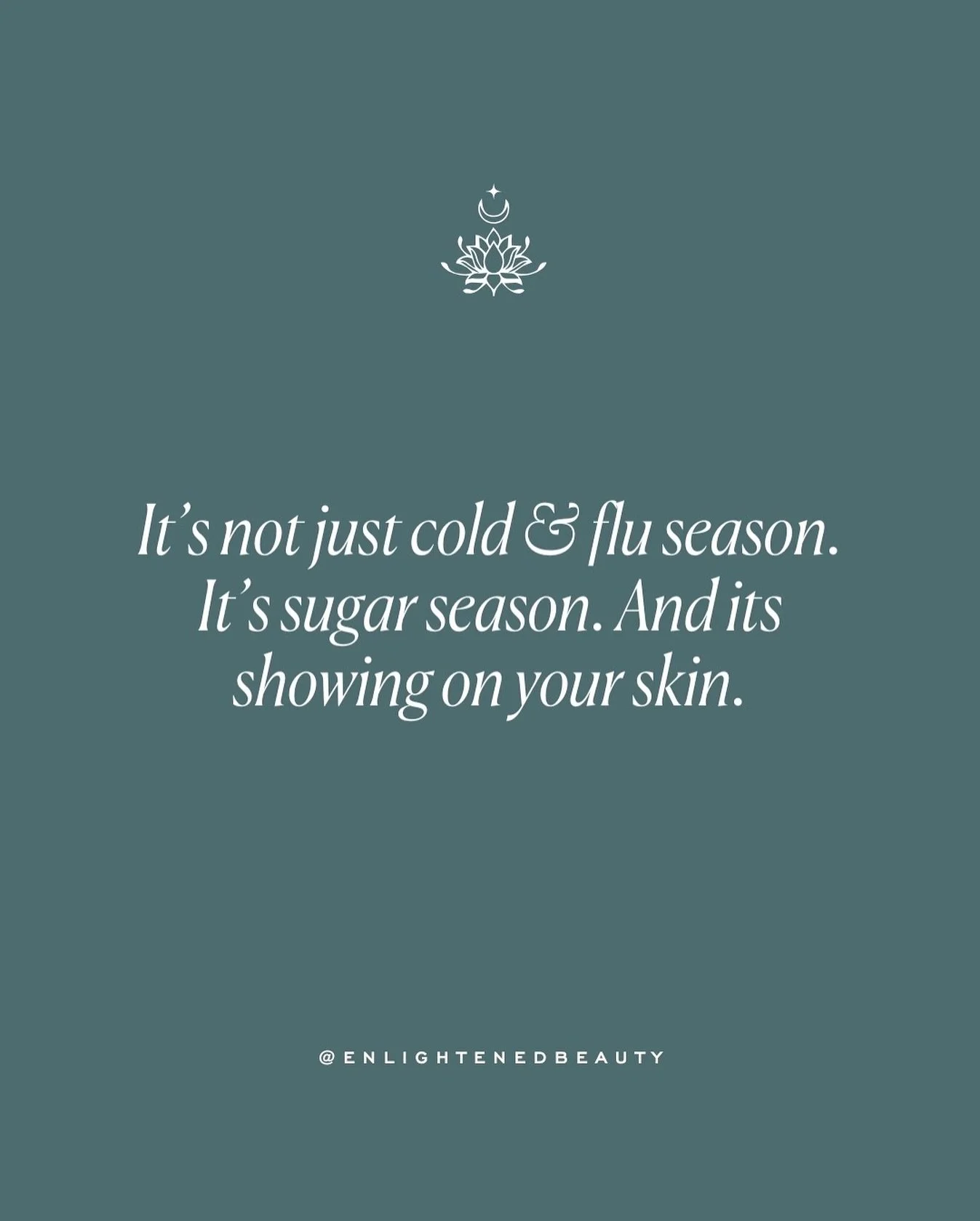 This time of year is cozy magic and pumpkin spice + peppermint everything&hellip; and also stress spikes, late nights, wine, sugar, and nervous systems doing the absolute most.

Your skin is not mad at you.

It is asking for support, hydration, miner