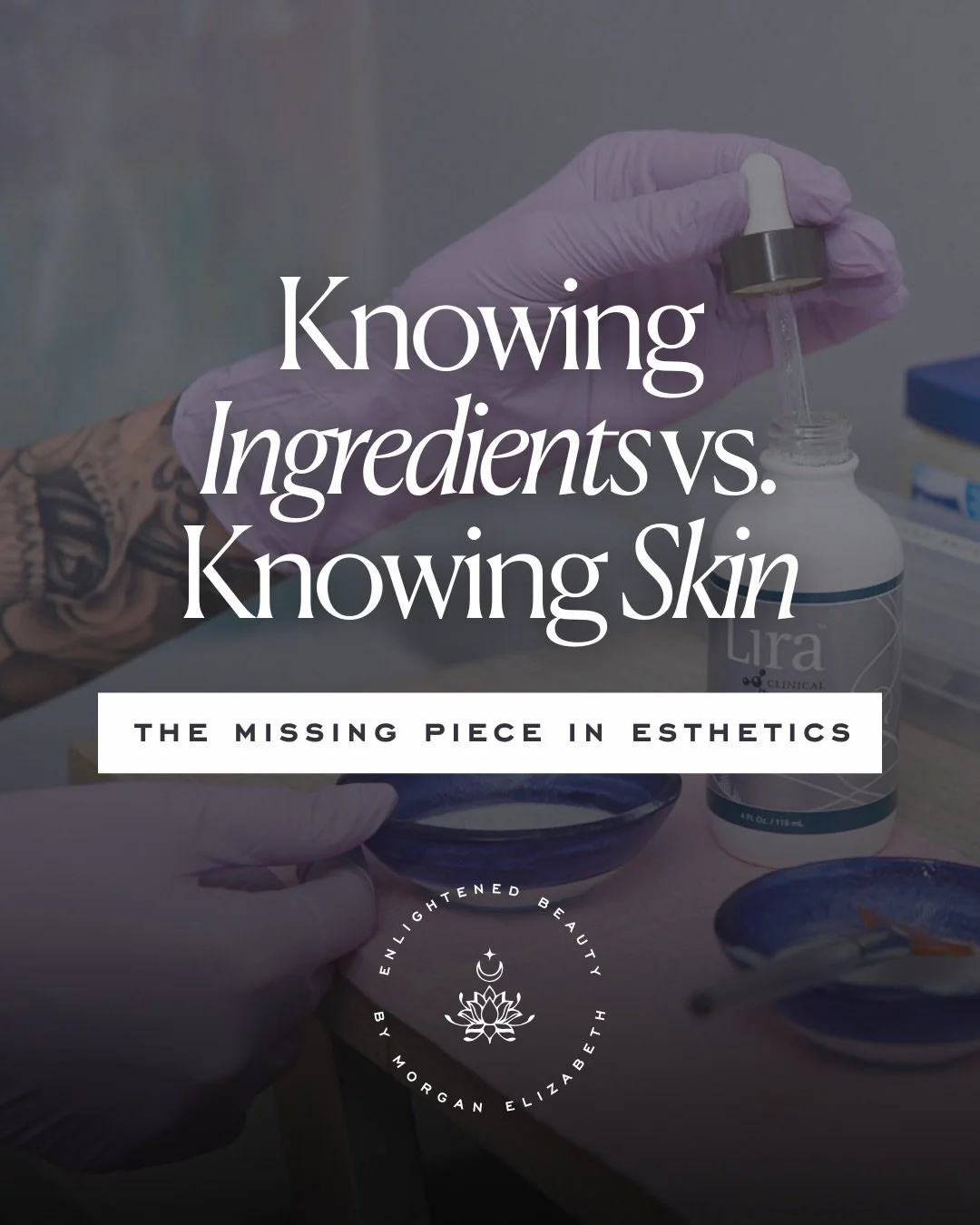 You can memorize every acid, active, and ingredient list&hellip;
⠀⠀⠀⠀⠀⠀⠀⠀⠀
And still miss what the skin is actually asking for.
⠀⠀⠀⠀⠀⠀⠀⠀⠀
Because knowing ingredients isn&rsquo;t the same as knowing skin.
⠀⠀⠀⠀⠀⠀⠀⠀⠀
Skin is pattern recognition, barrier