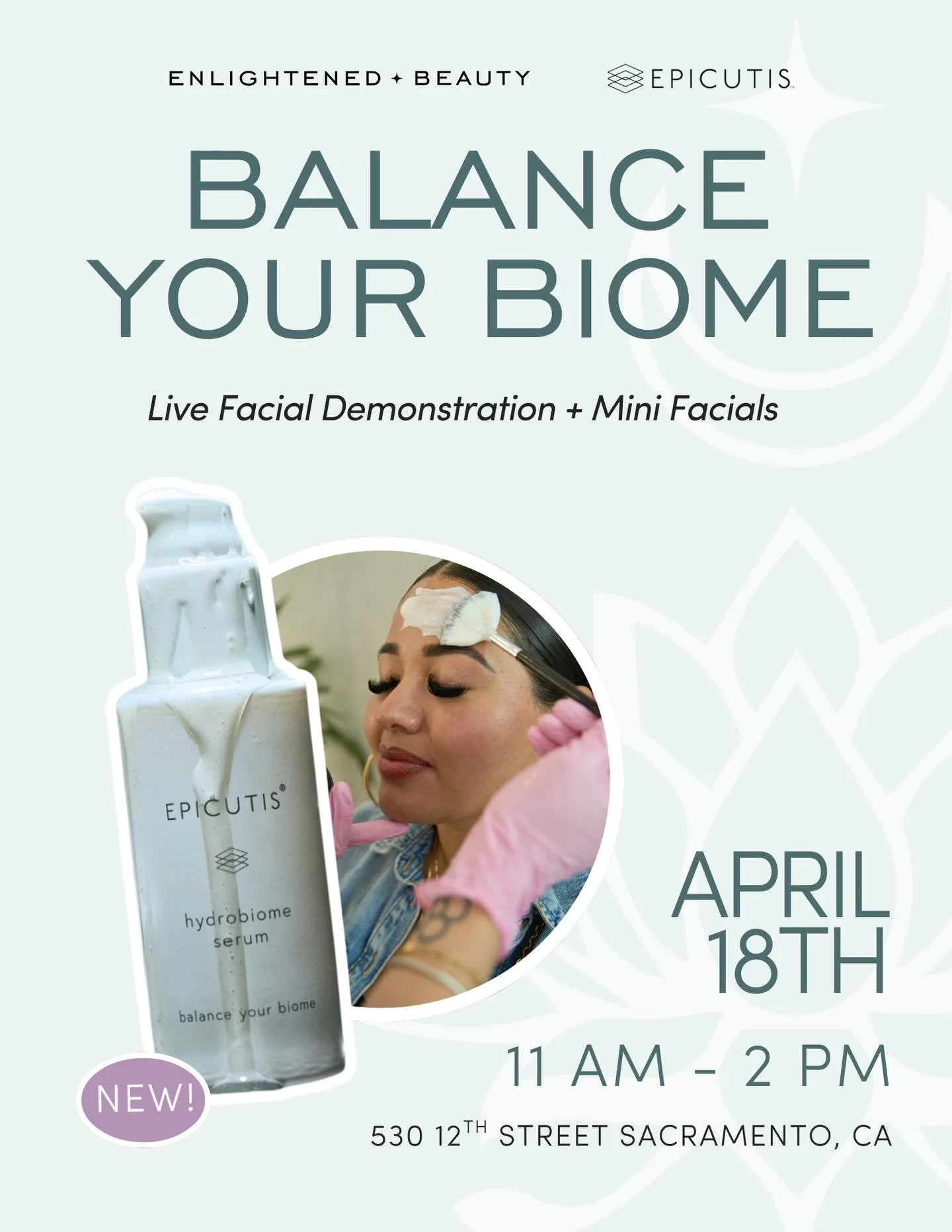 Join us for an acne-focused experience 🤍

We&rsquo;re hosting a live facial demo featuring the 
💫NEW💫 Hydrobiome Serum from Epicutis - a powerful, barrier-repairing treatment designed to calm inflammation, deeply hydrate and support a balanced ski