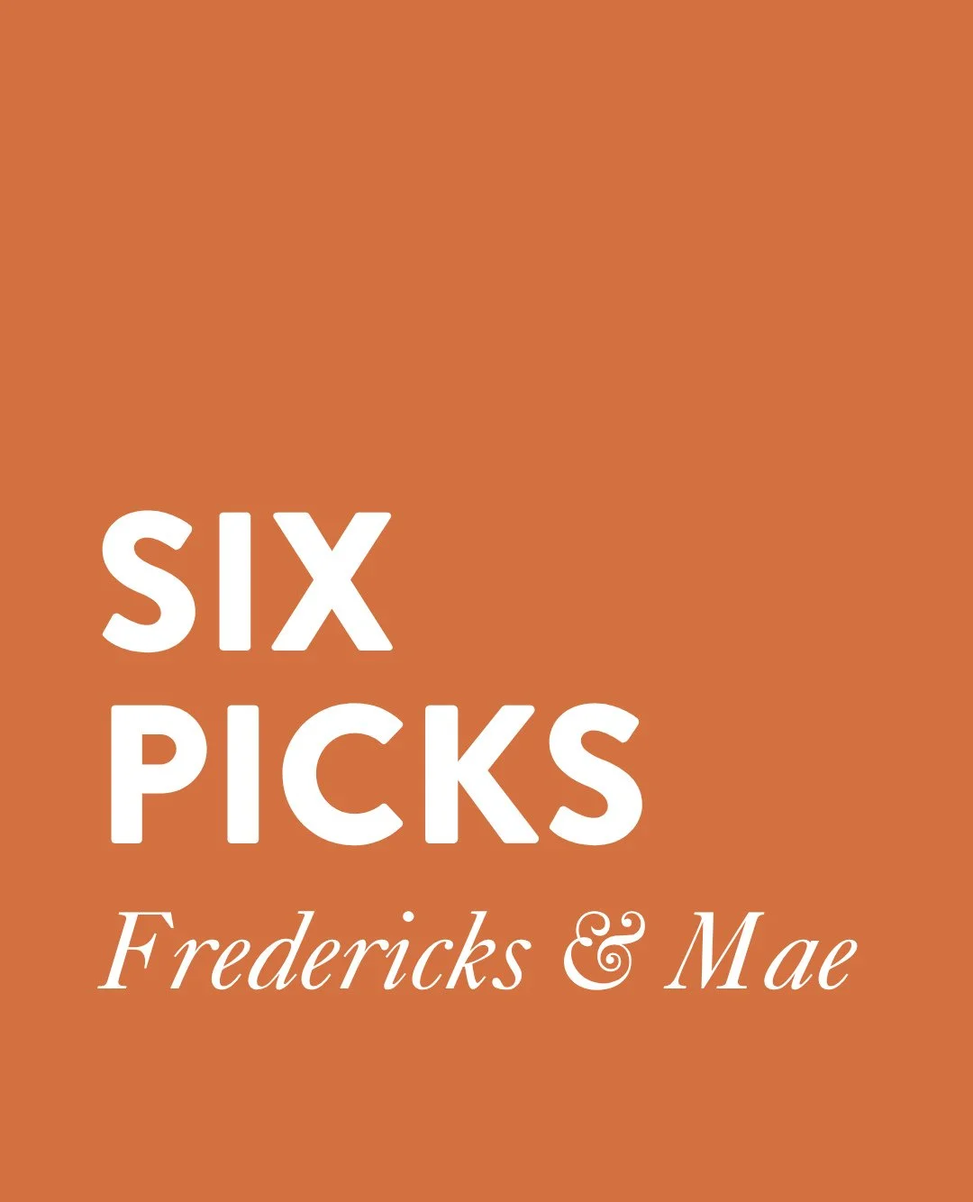 In a sunny, windowed Manhattan storefront sits Fredericks &amp; Mae, an altar to artist-made objects, surprising gifts, and eye-catching finds from the shop&rsquo;s namesake brand. We caught up with founder-curator-designers Gabriel Cohen and Giovi S