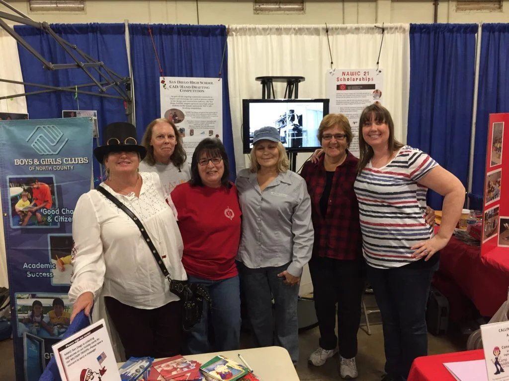 (L to R) Teran Breceda, Jan Parthemer, Anita Villani Barnes, Rhonda Mitchell, Linda Young, and Shannon Carner at the 2016 STEAM Maker Festival.