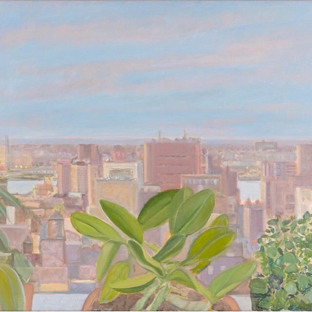Today I thought it might be nice to post one of the most lovely, visually pleasing paintings in our new show at SWG in LA by the great Jane Freilicher, called Window on the West Village, painted in 1999. How peaceful, easy life feels in New York back