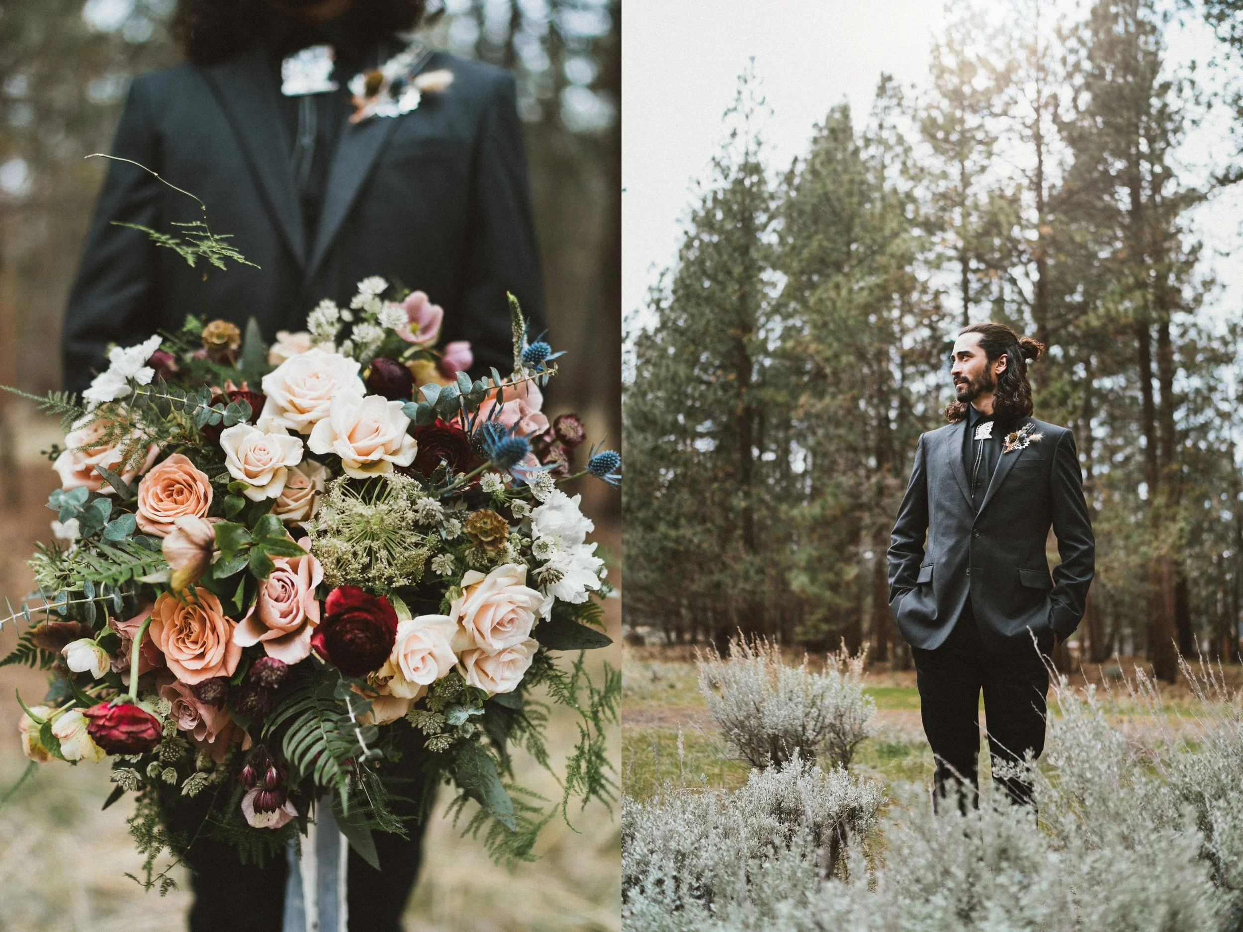 TONY-GAMBINO-BEND-OREGON-TRAVELING-WEDDING-PHOTOGRAPHER-FIVEPINE-LODGE_1379 groom with flowers.jpg