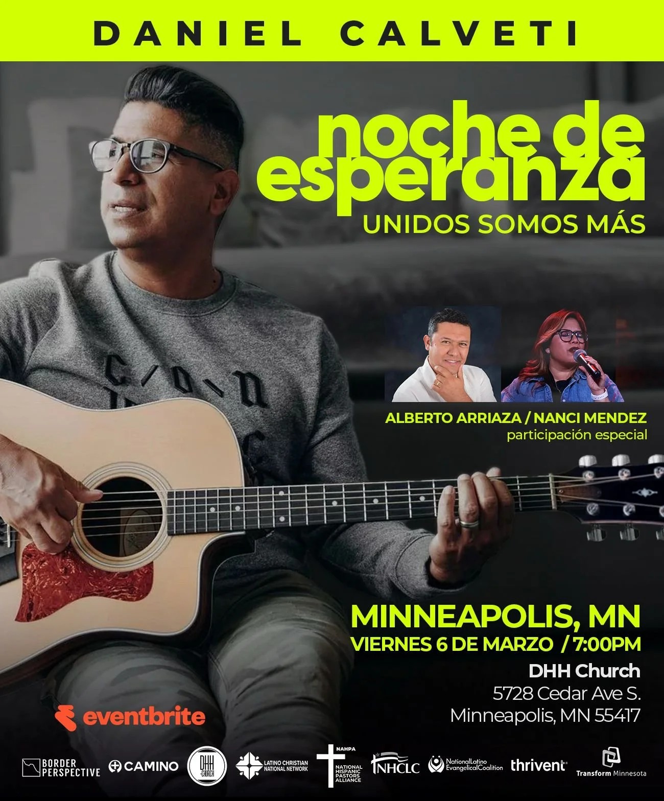 Minneapolis Comes Together: Night of Hope “Unidos Somos Más” (Stronger Together)