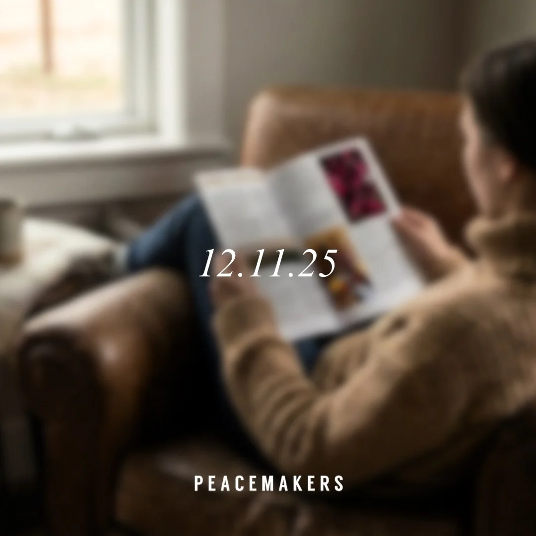 12.11.25 &rarr; Volume 1 begins. 

Don&rsquo;t miss this exciting announcement! 📣

Join our newsletter to stay informed and support our peacemaking efforts. 🕊️✌️