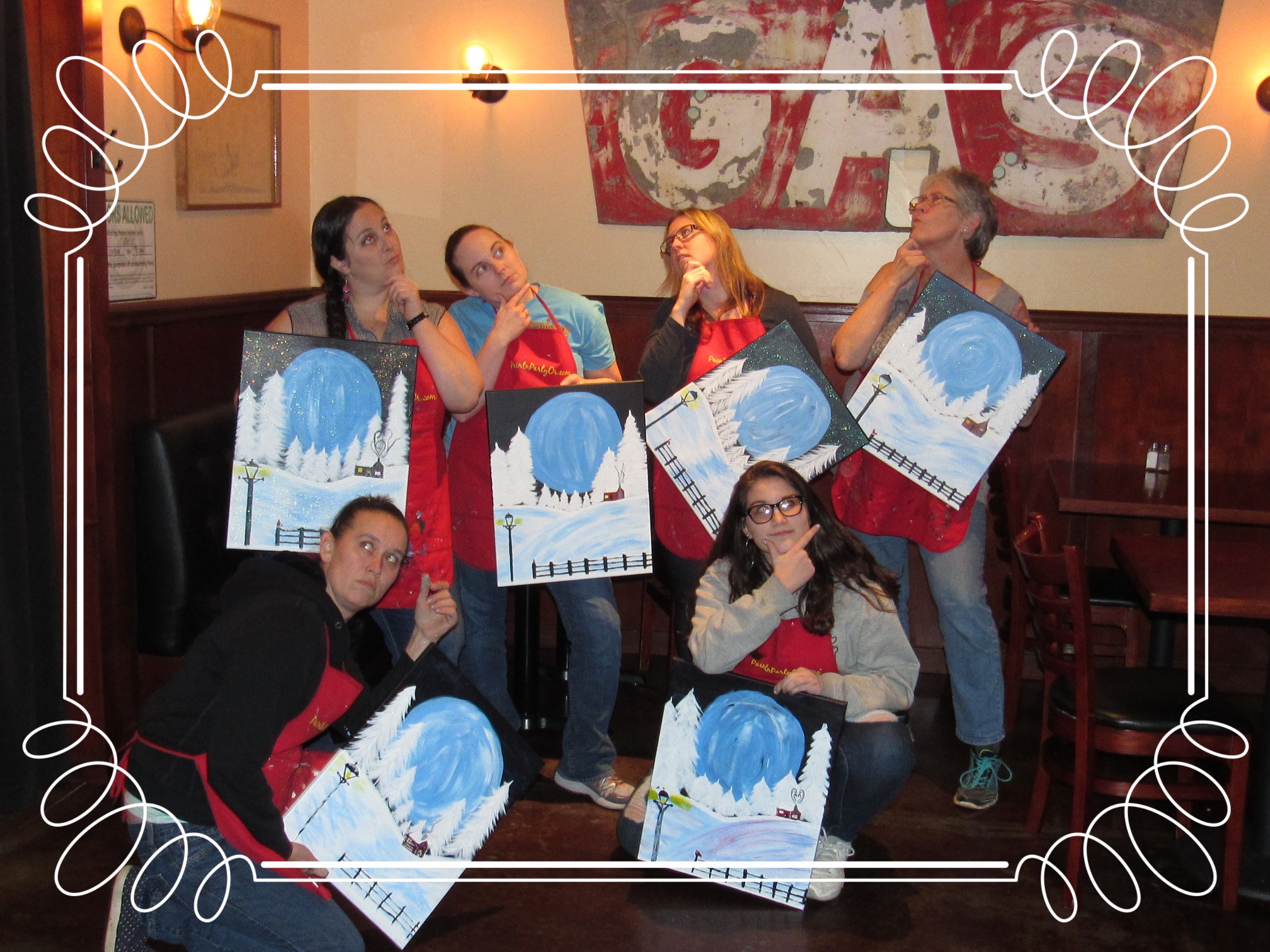 "Thinkers" Girls Night PaintnParty, Albany
