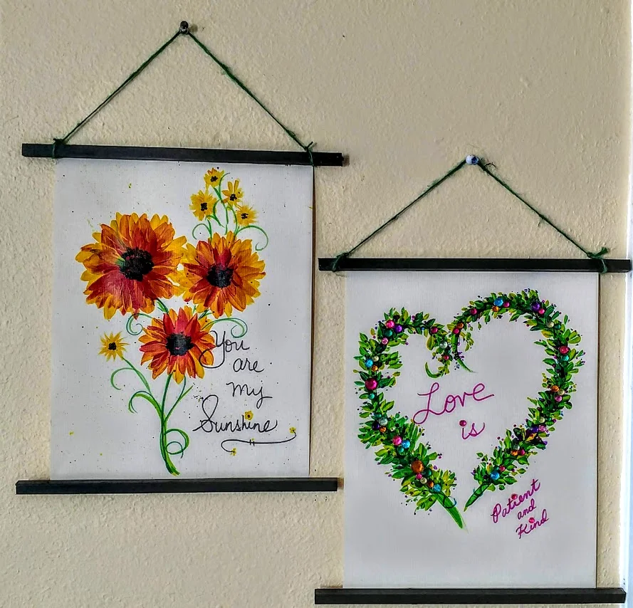 9"X12" PAINTED SCROLLS PAINTING PARTY $35 - CREATE YOUR OWN!