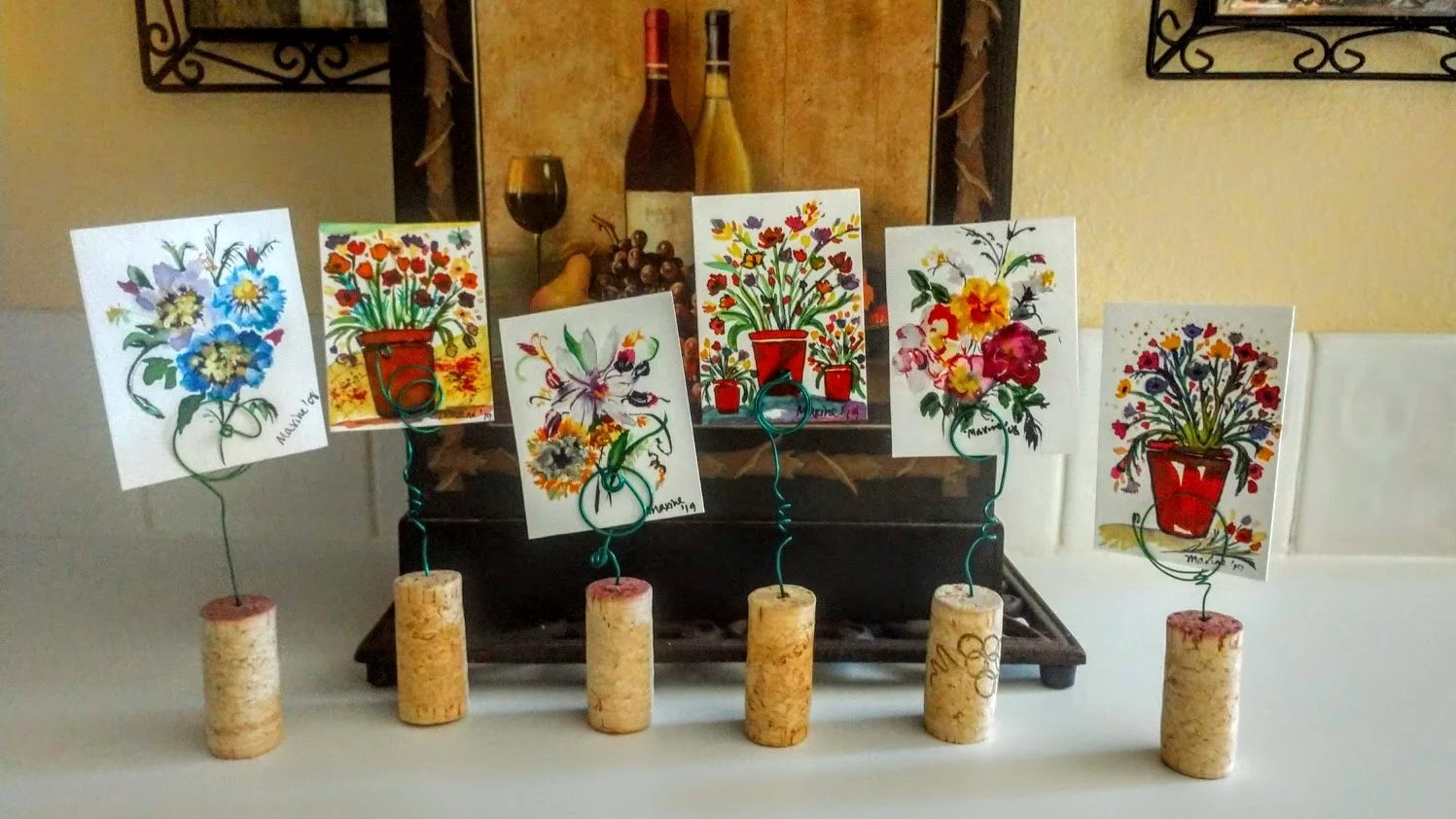“uNCORKED'‘ MINIATURE WATERCOLOR POTS!