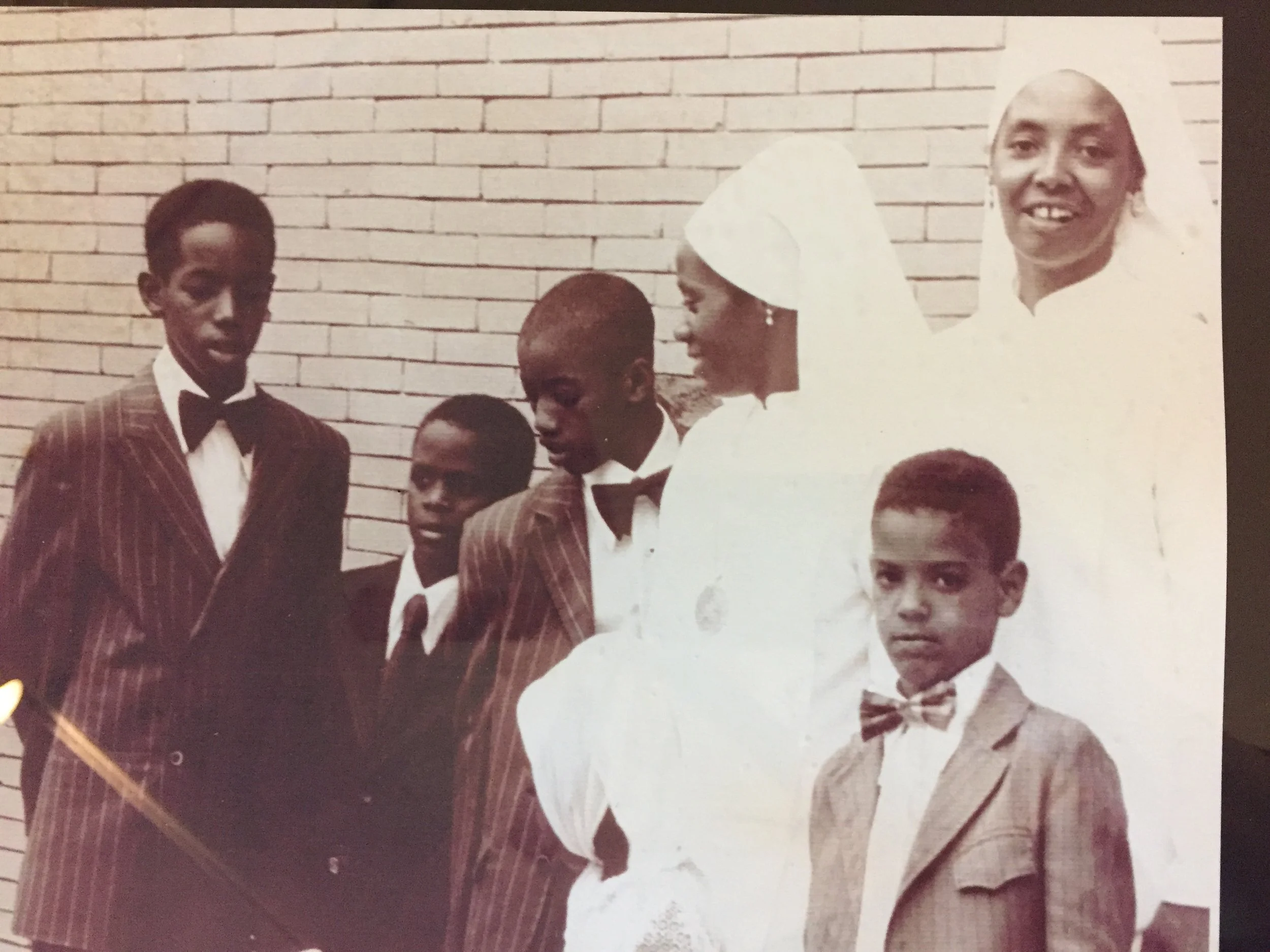  Sisters and students of the University of Islam School (1974).   Photo courtesy of New Africa Center.  